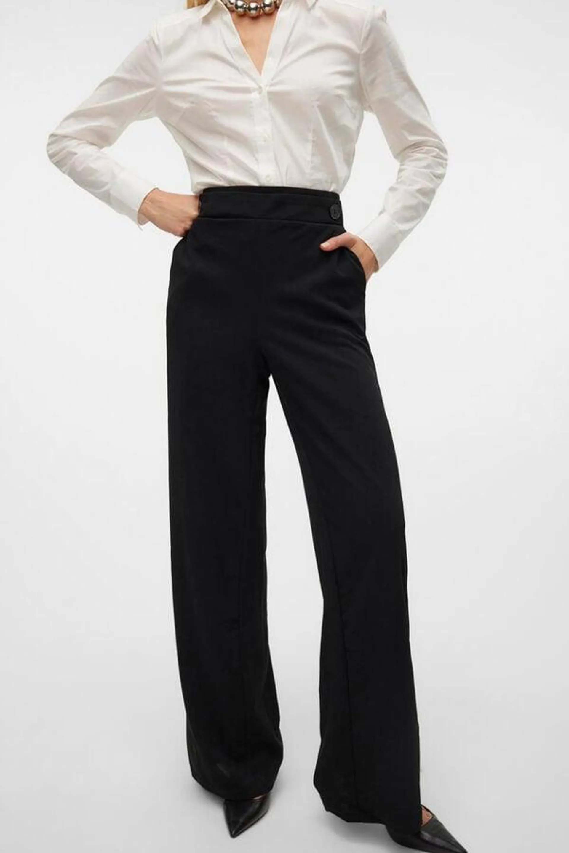 Pantalón wide leg de mujer