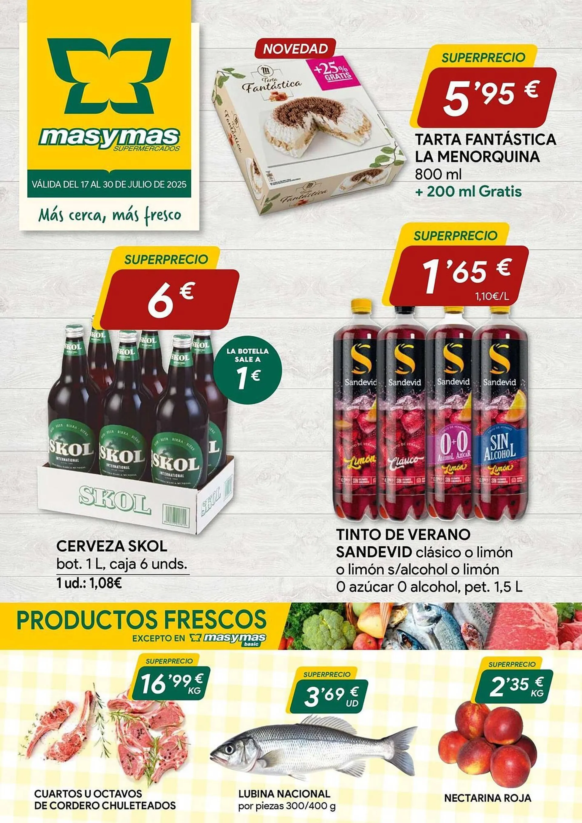 Catálogo de Folleto Masymas 17 de julio al 30 de julio 2025 - Página 1