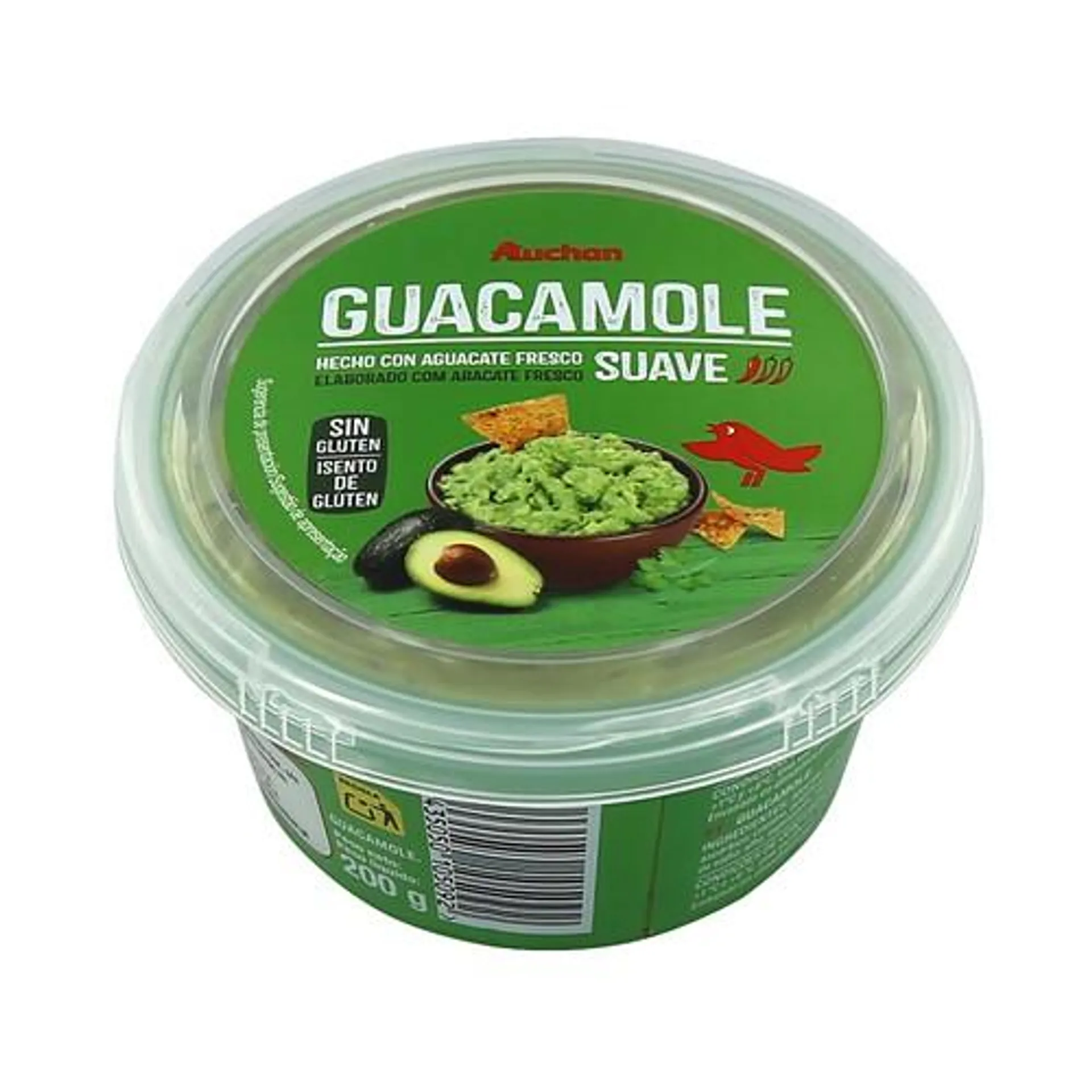 PRODUCTO ALCAMPO Guacamole suave elaborado con aguacates frescos 200 g.