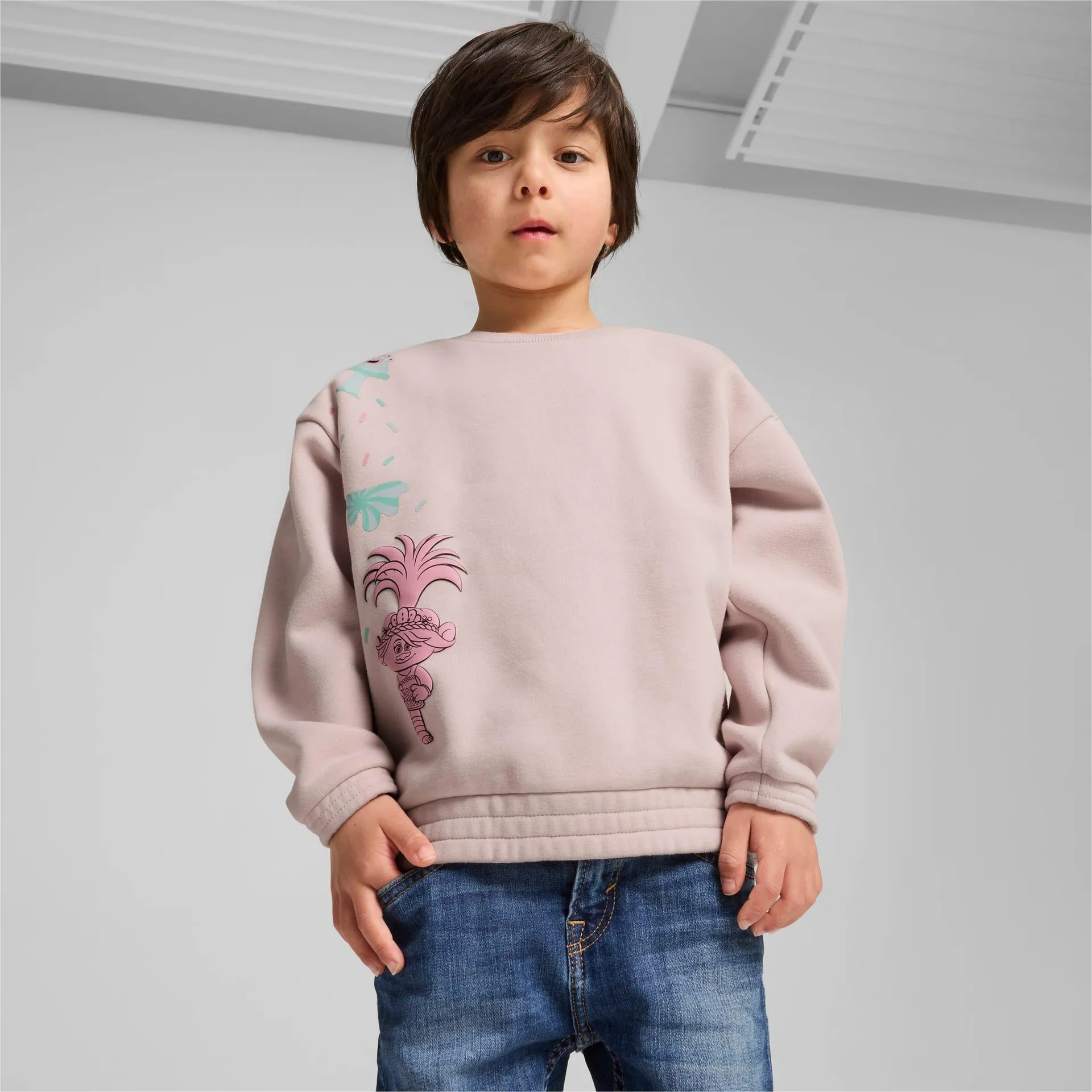 PUMA x TROLLS Graphic Crew Sweat Kids