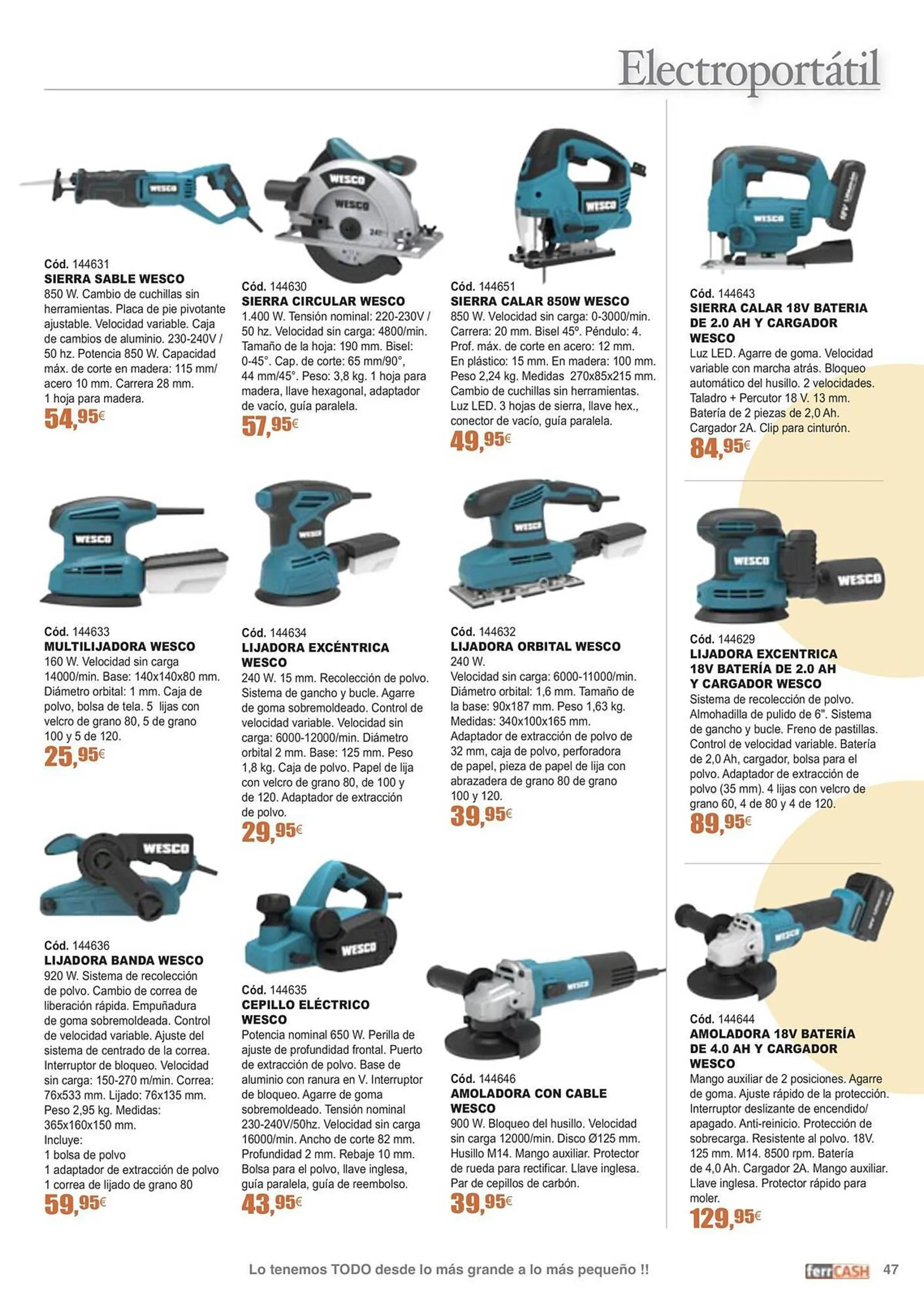 Catálogo de Folleto Ferrcash 21 de octubre al 19 de enero 2024 - Página 47