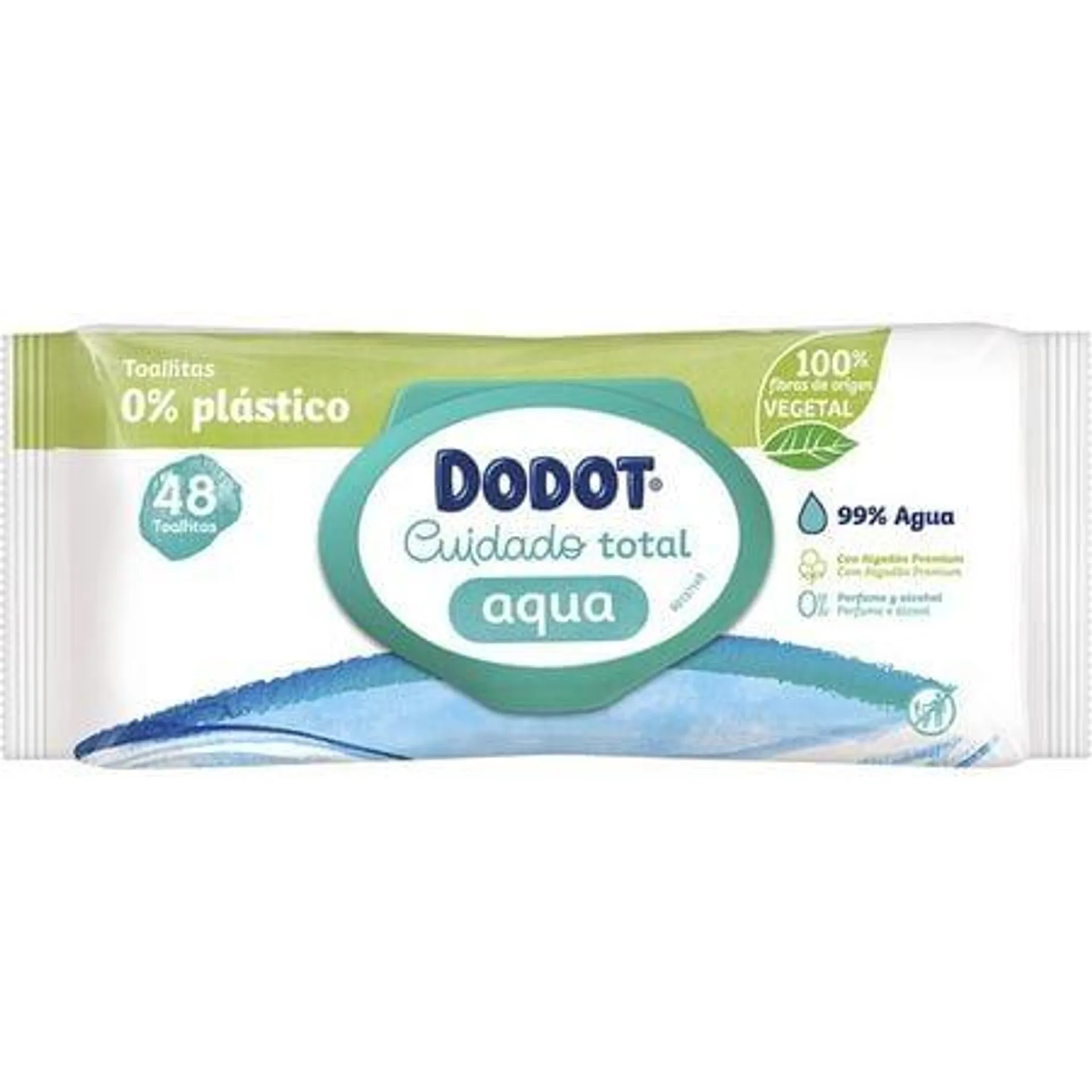 Toallitas húmedas infantiles Dodot aqua 48 uds