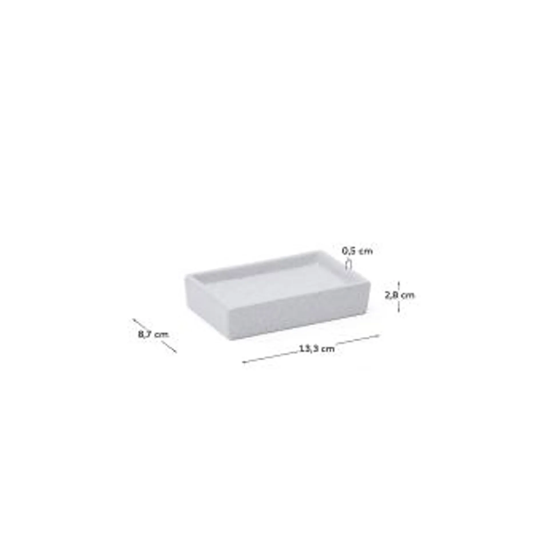 Jabonera Careli de gres beige