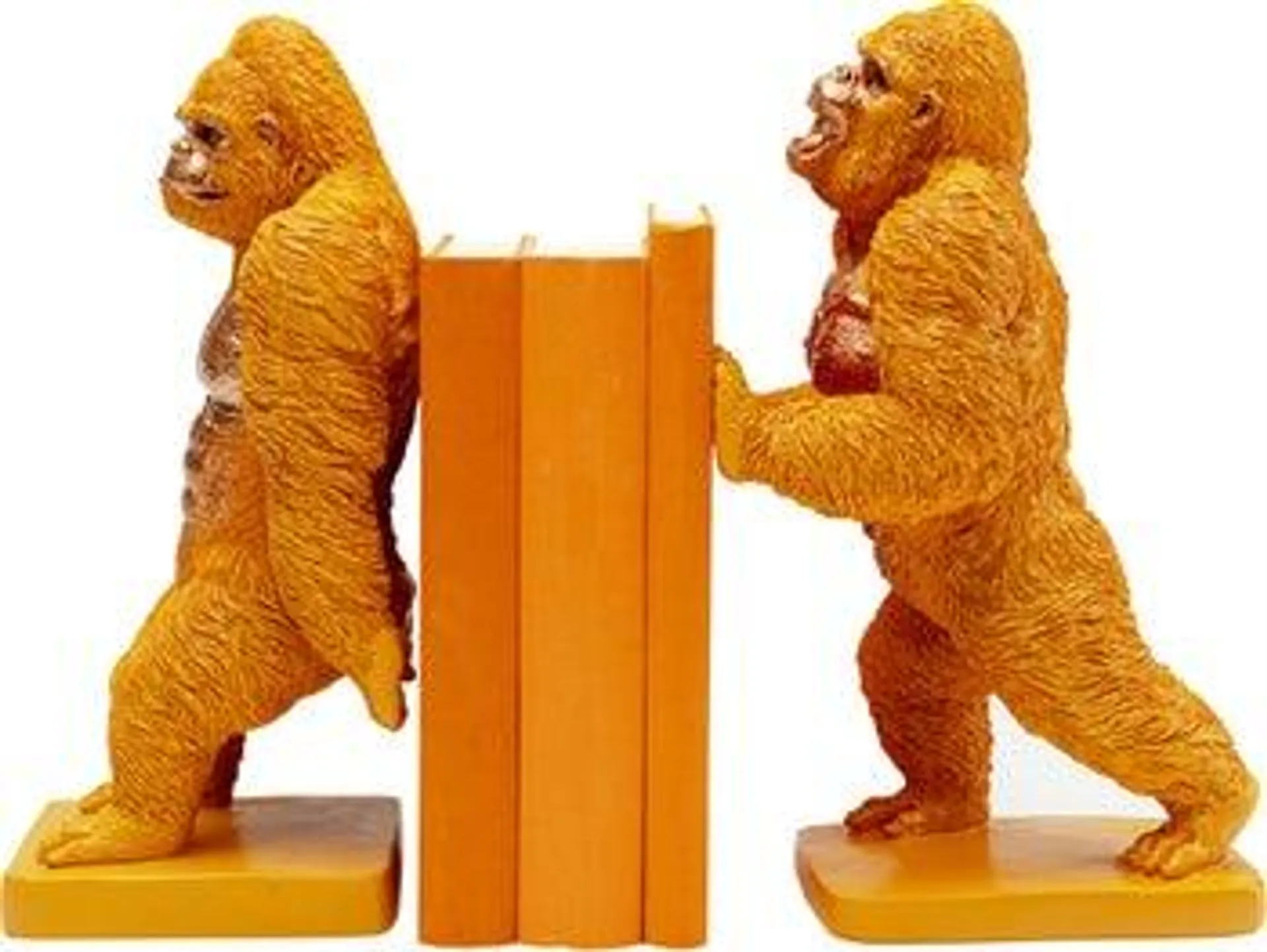 Sujetalibros Gorilla naranja (2/Set)