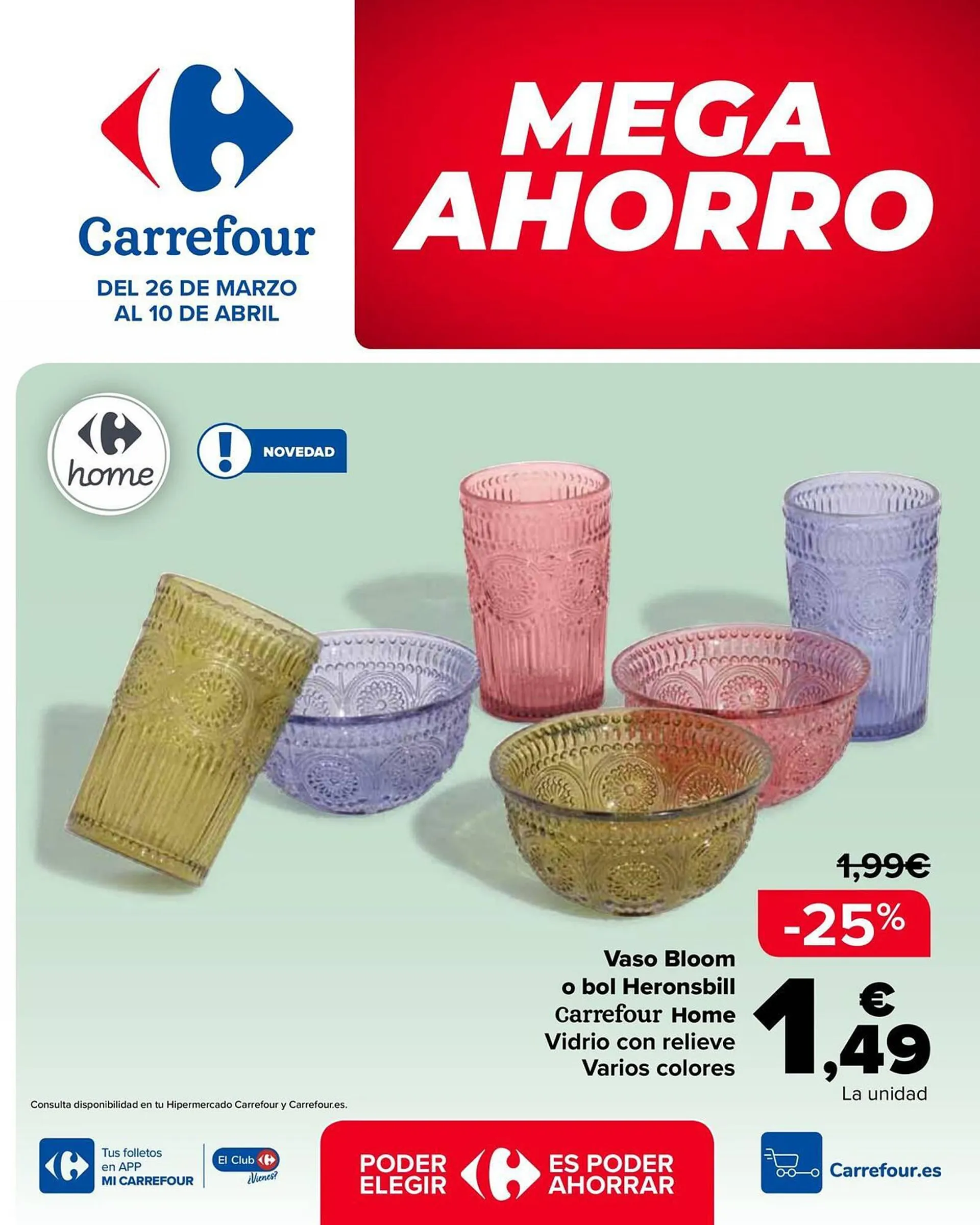 Catálogo de Folleto Carrefour 26 de marzo al 10 de abril 2024 - Página 1
