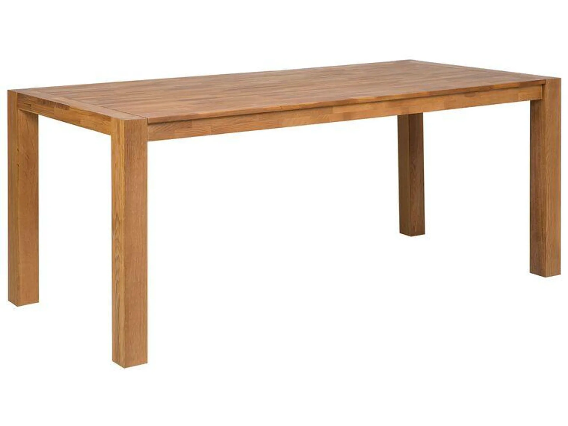 Mesa de comedor de madera de roble clara 180 x 85 cm NATURA