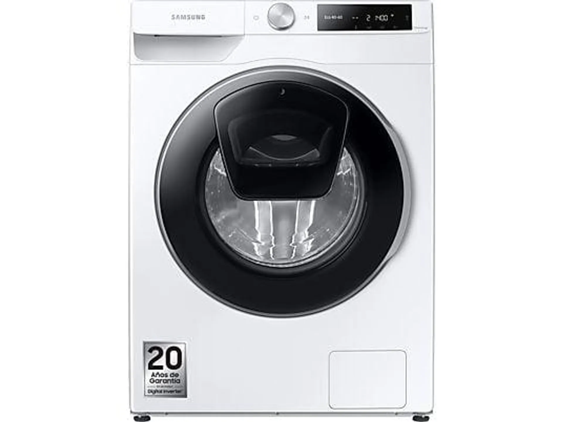 Lavadora carga frontal - Samsung WW90T684DLE/S3, 9 kg, 1400 rpm, AddWash, Auto-dosificación, Blanco