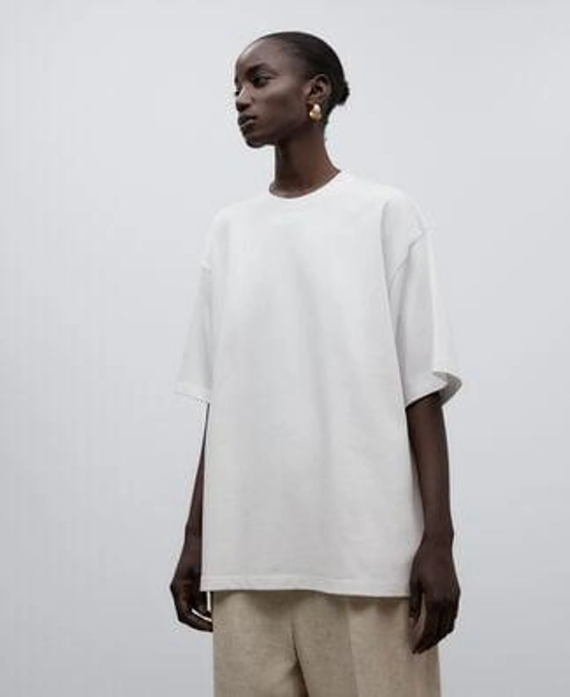 Camiseta oversize algodón orgánico mujer