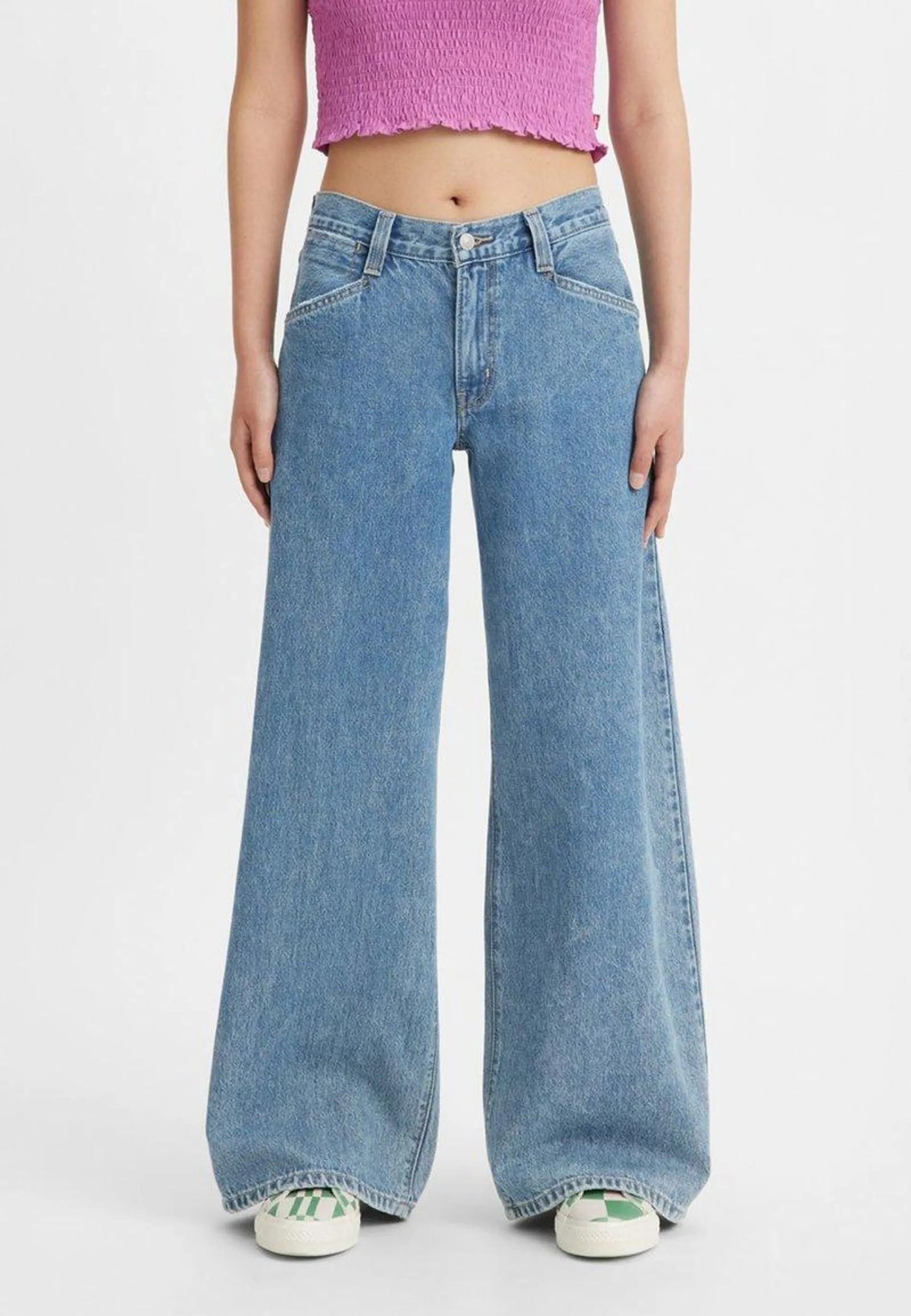 ´94 BAGGY WIDE LEG - Vaqueros boyfriend - take chances