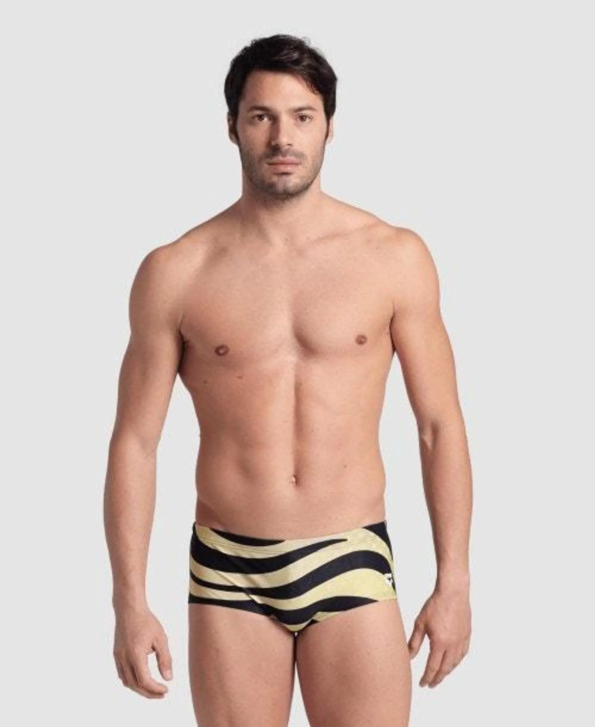 Short Talle bajo Hombre arena Multi Stripes