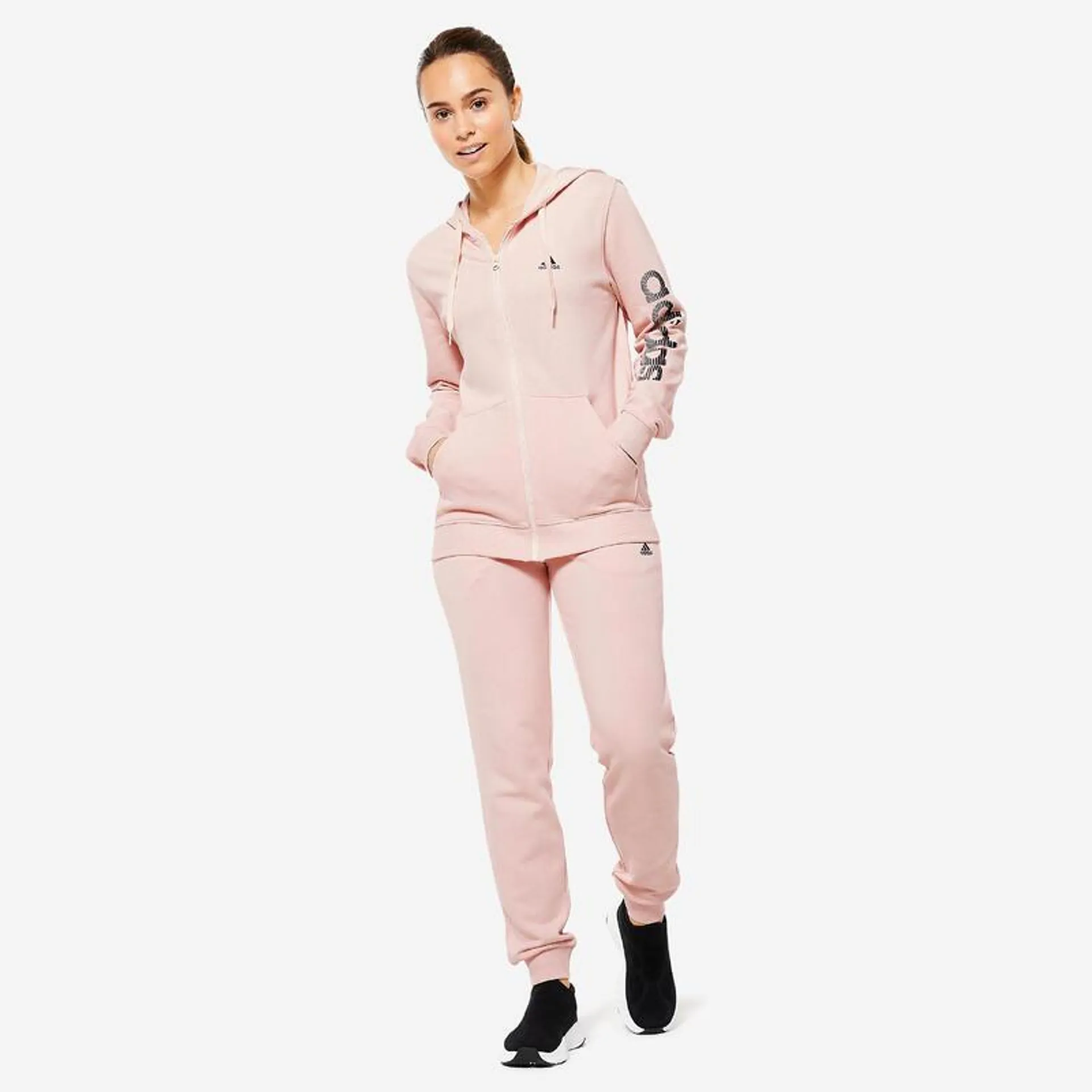 Sudadera Fitness Soft Training Adidas Mujer Rosa Capucha