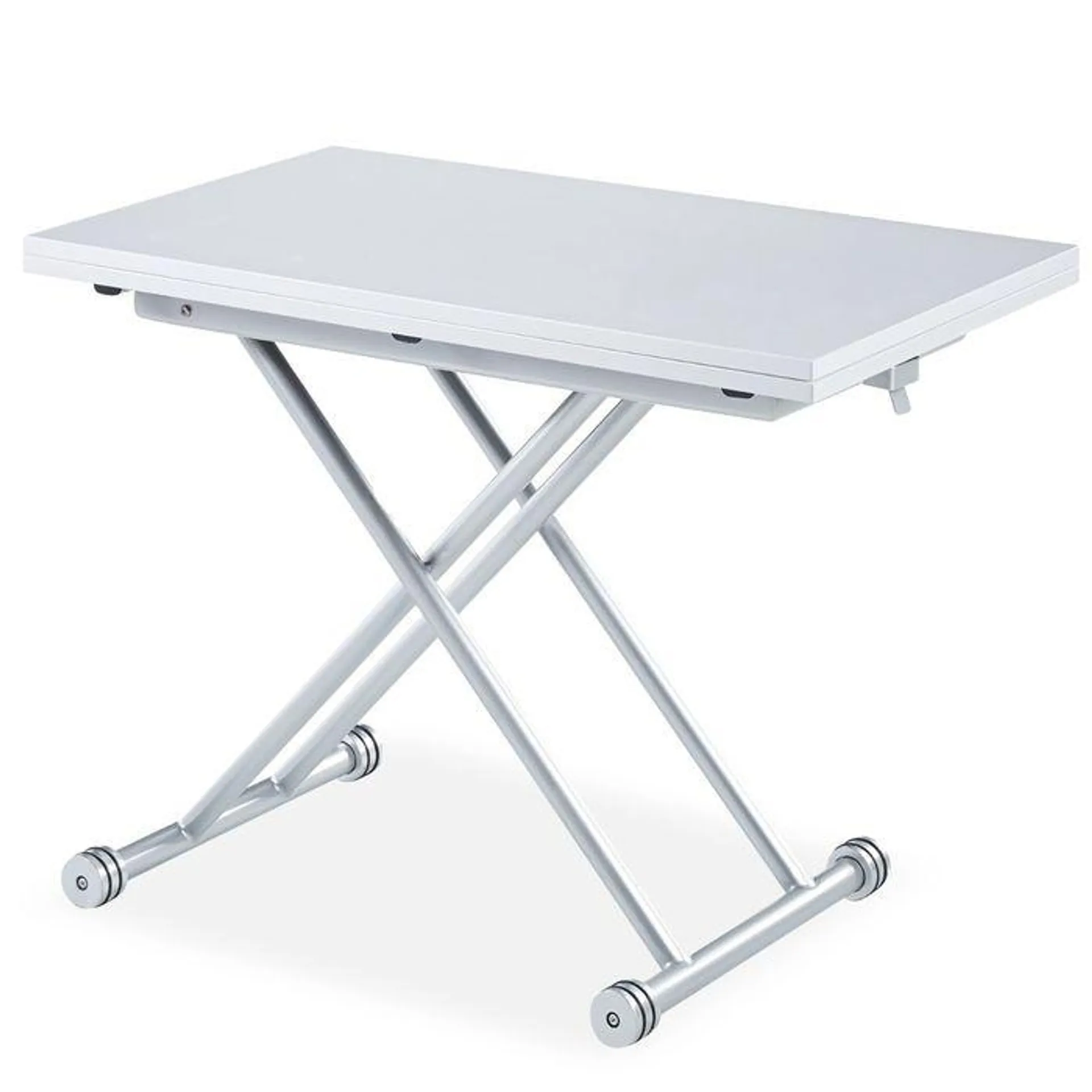 Mesa elevable y extensible Carrera EL blanco lacada