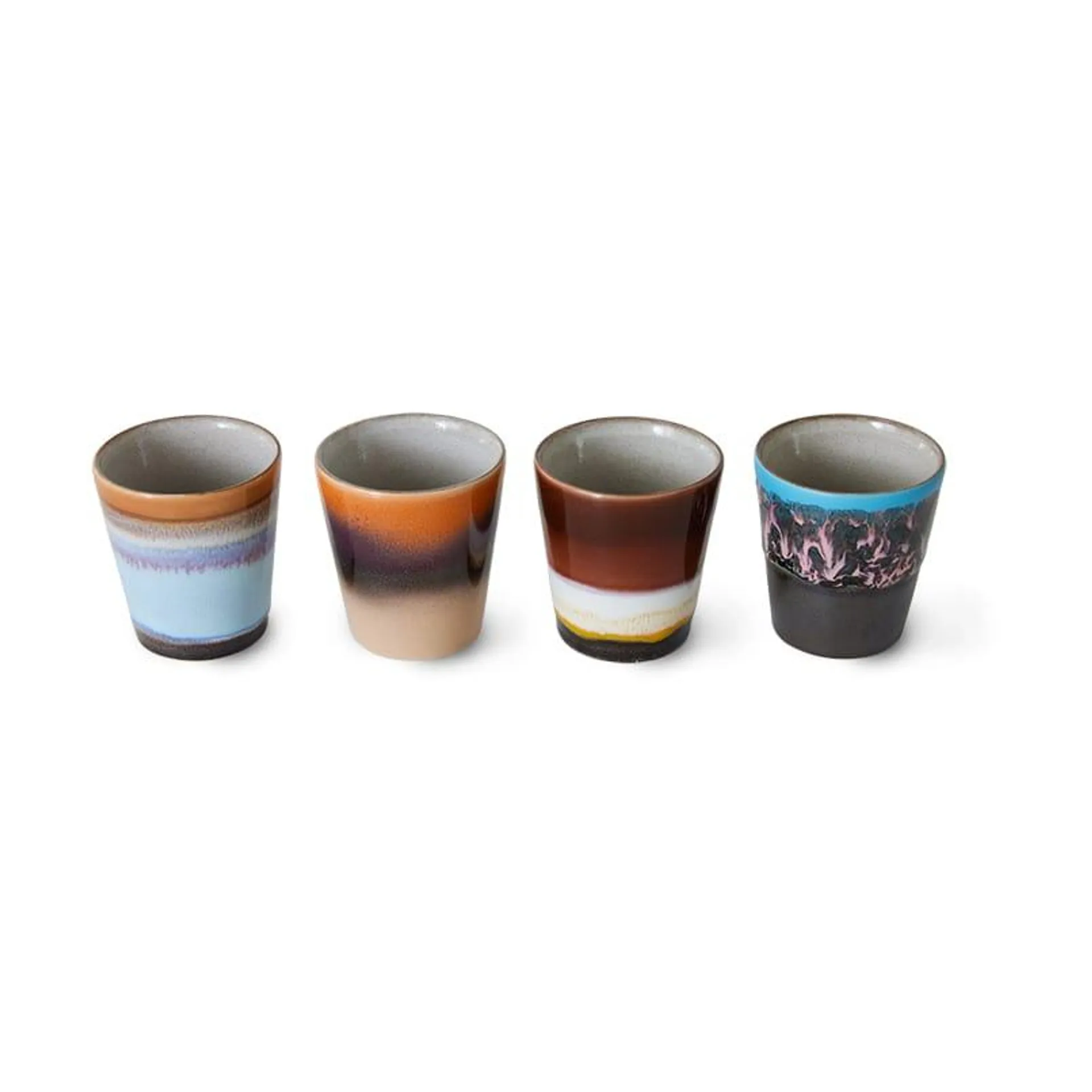 4 Tazas 70's ristretto Solar