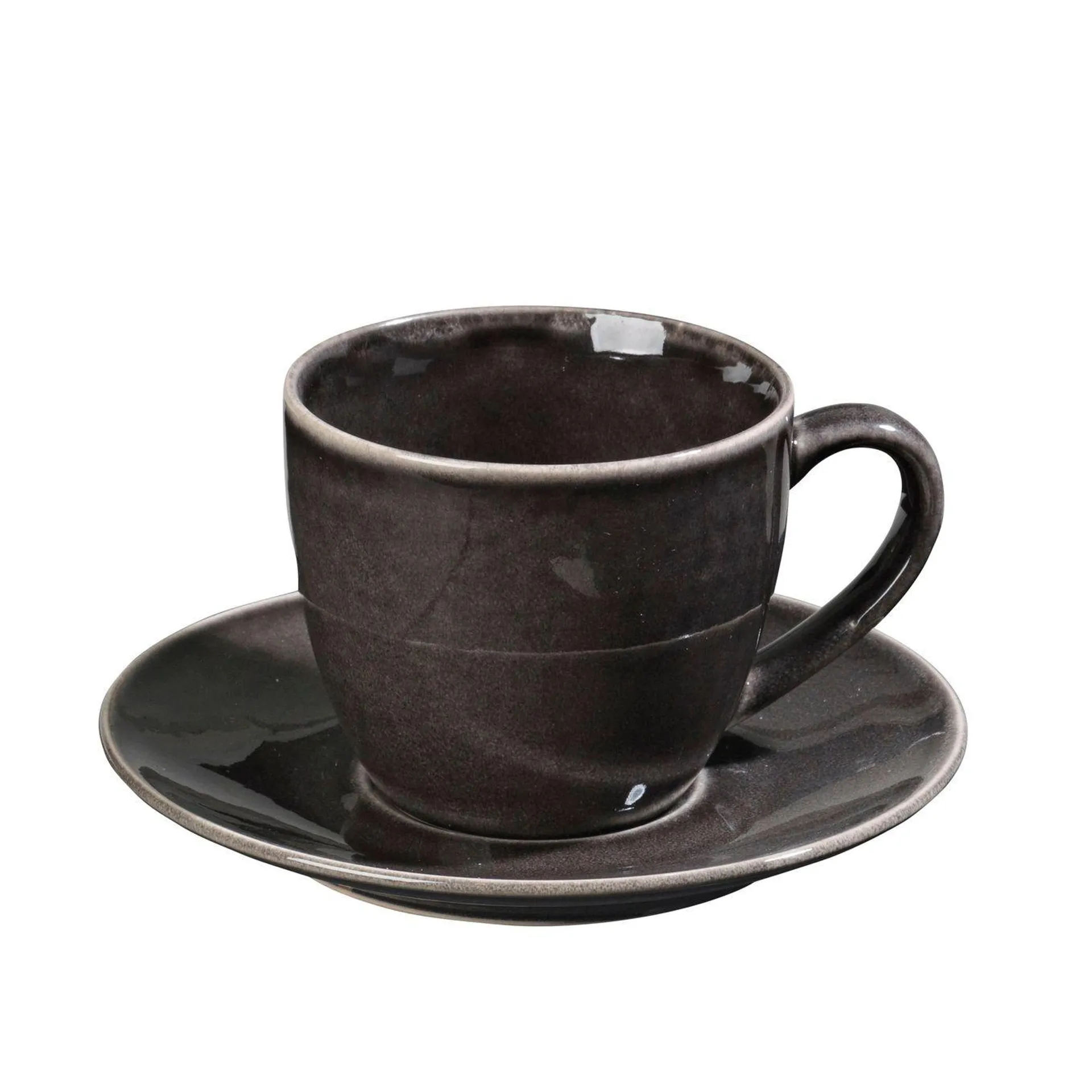 Nordic Coal cup with saucer