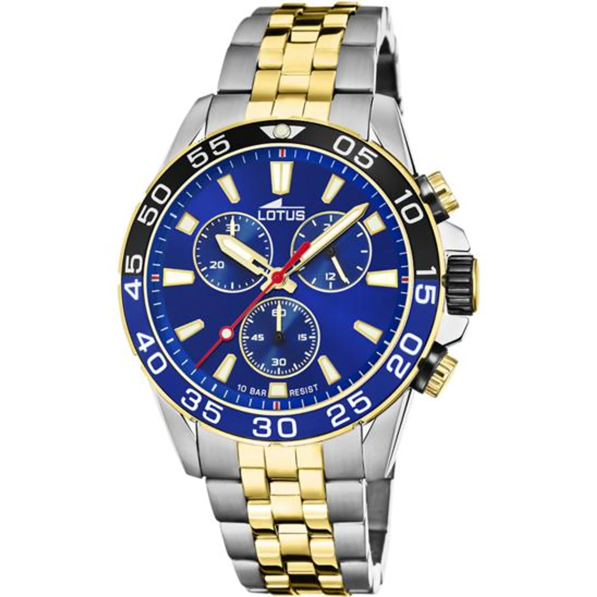 RELOJ LOTUS 18767/1 AZUL CORREA DE ACERO INOXIDABLE 316L, HOMBRE