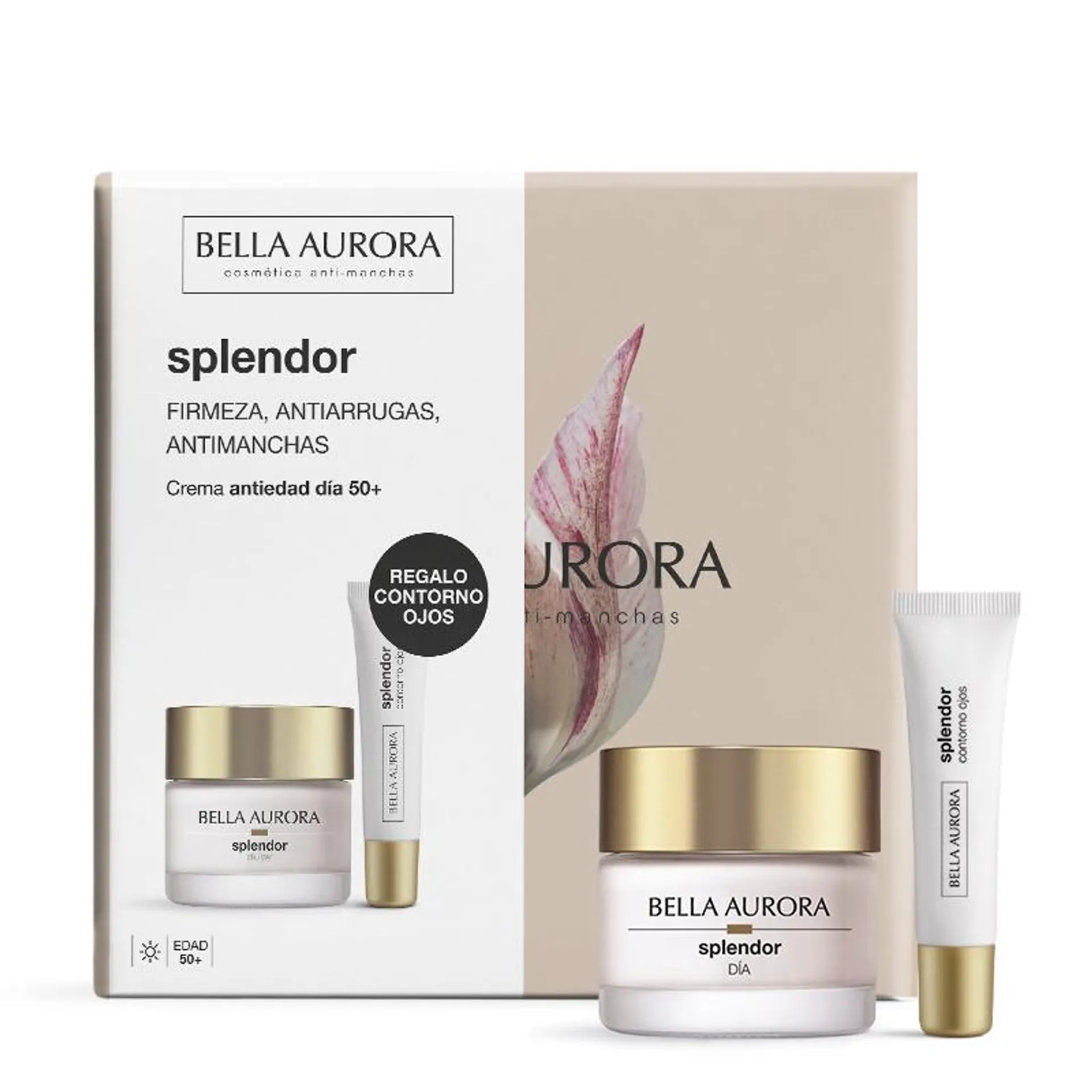 Pack Splendor crema antiedad de día + Splendor contorno de ojos antiedad