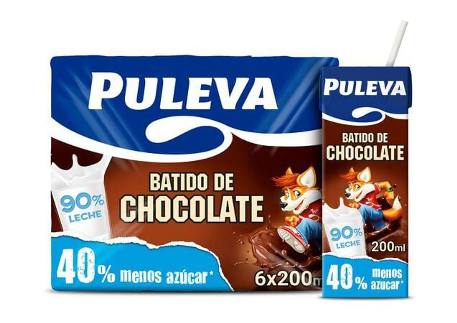 Batido Puleva 200ml pack 6 cacao