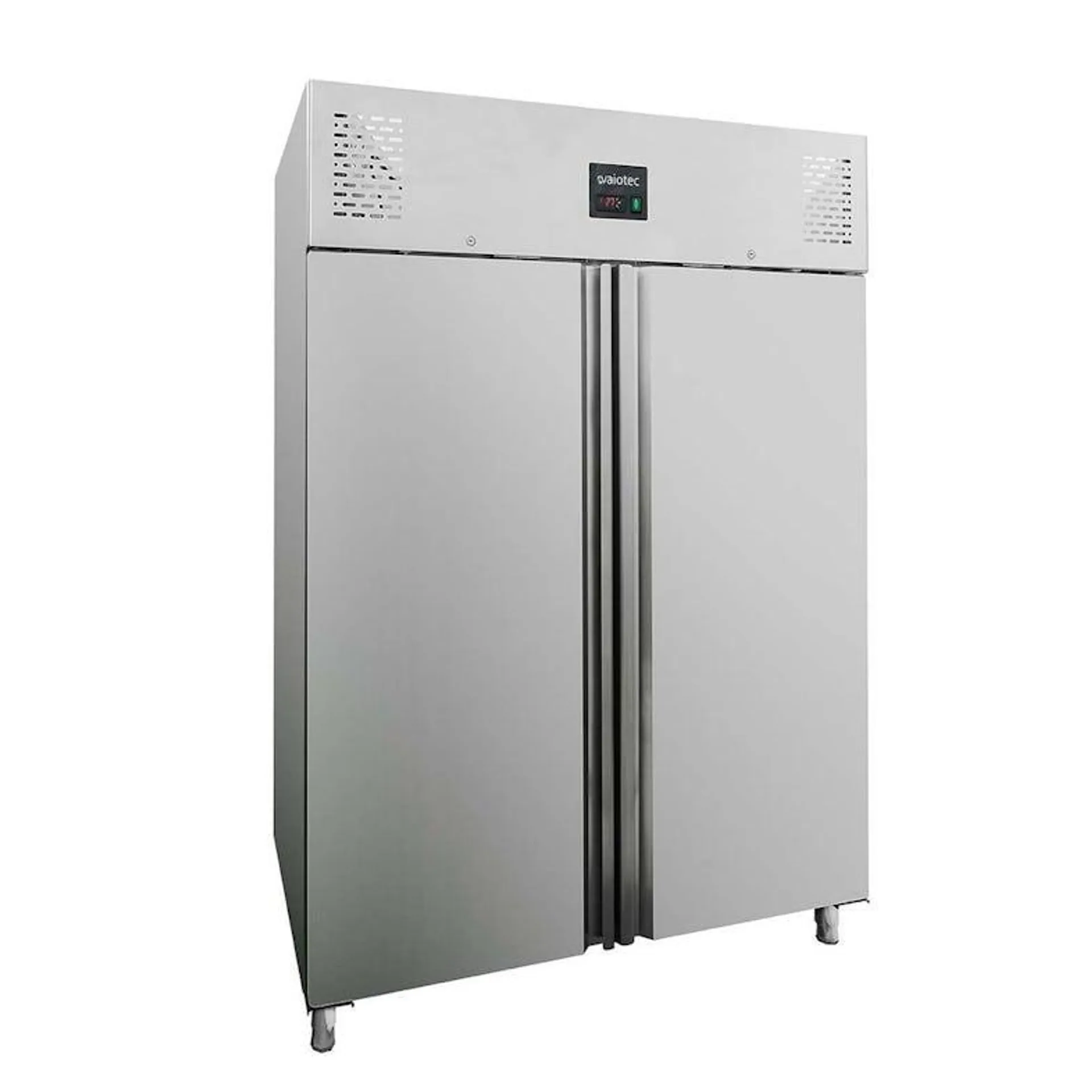 Congelador profesional de 2 puertas, acero inoxidable, refrigeración por aire, GN2/1, 210 x 148 x 83cm , con cerradura, 1300L, EASYLINE 10004 Vaiotec