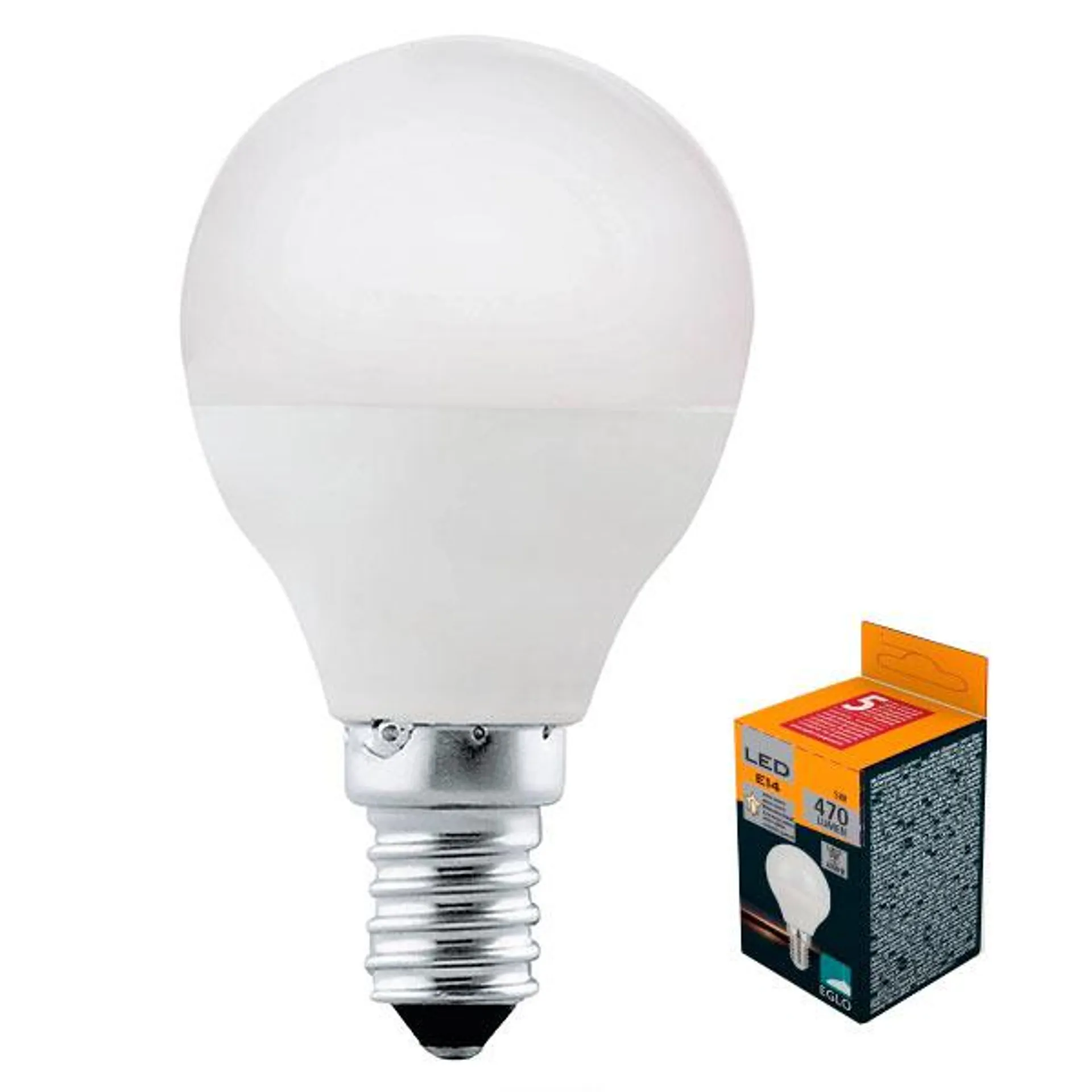 BOMBILLA ESFÉRICA OPAL 5W E14 470LM 2700K