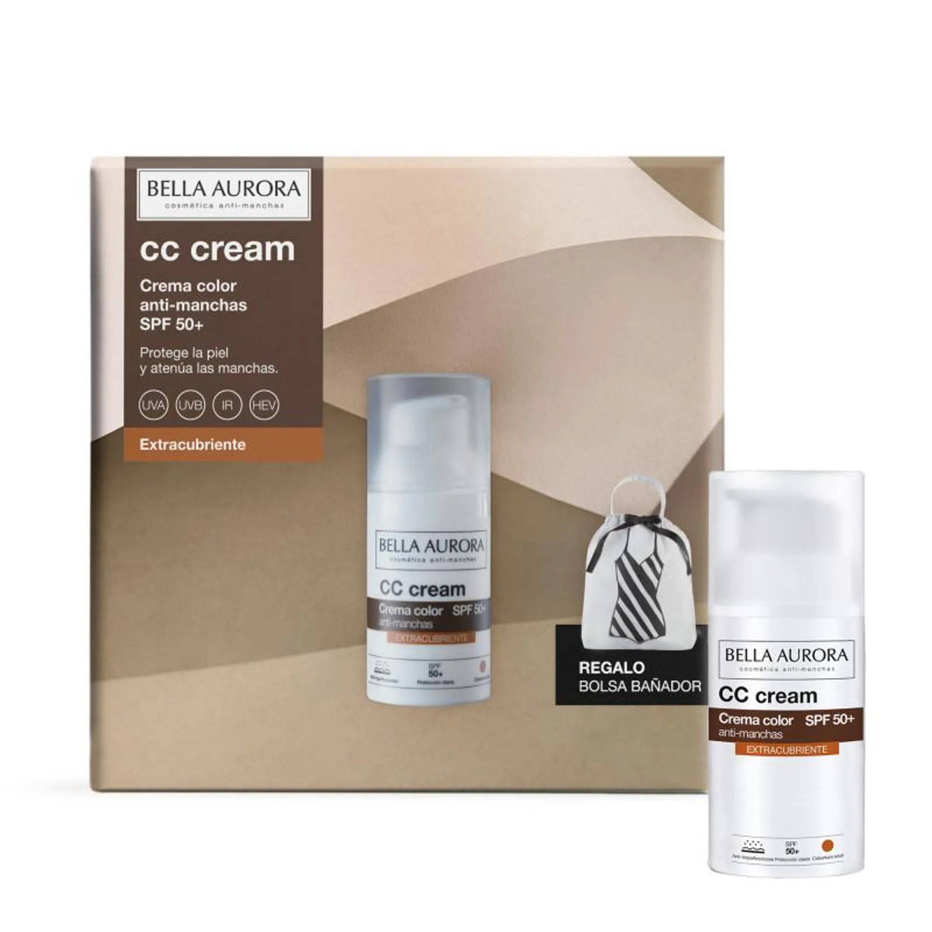 Pack CC Cream antimanchas SPF50+ Extracubriente + Regalo