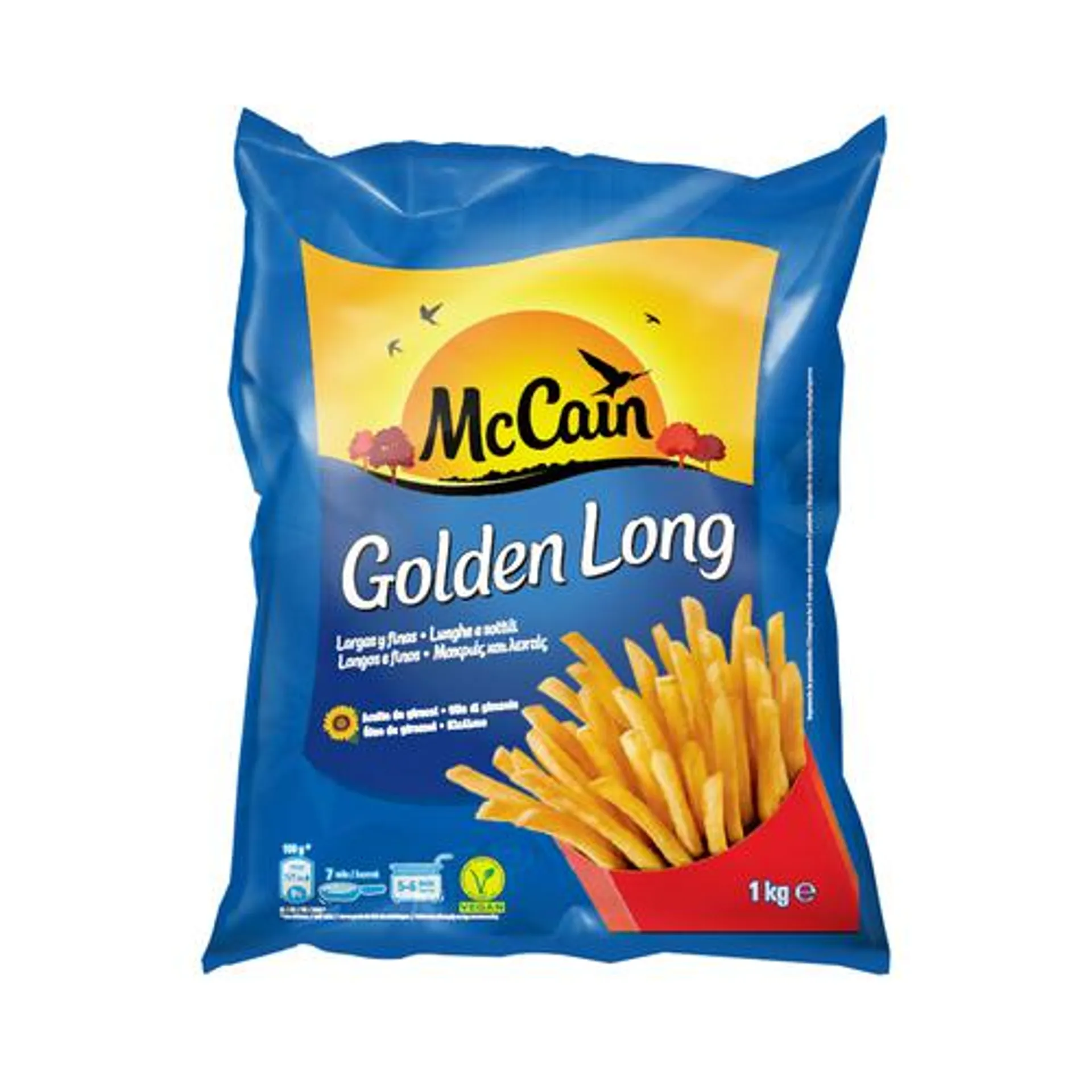 McCAIN Patatas prefritas largas y con corte fino McCAIN Golden long 1 kg