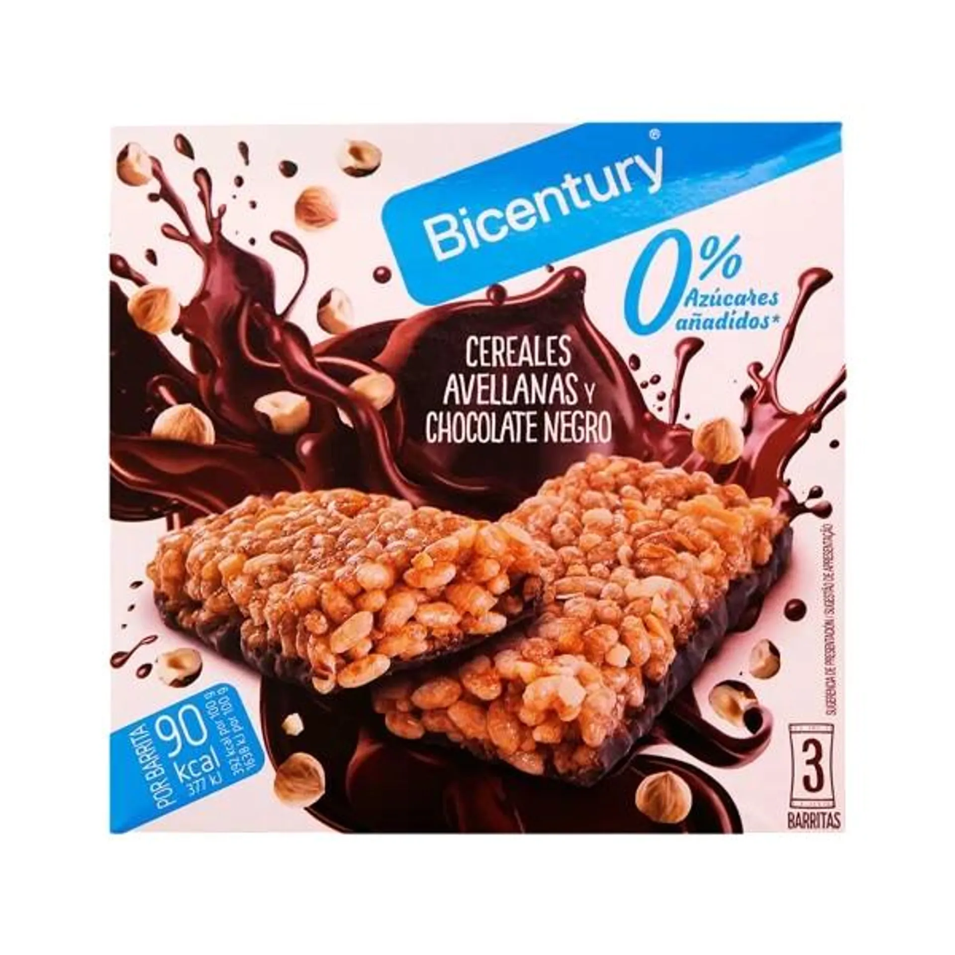 BARRITAS CEREALES+AVELLANAS+CHOCOLATE NEGRO 69G