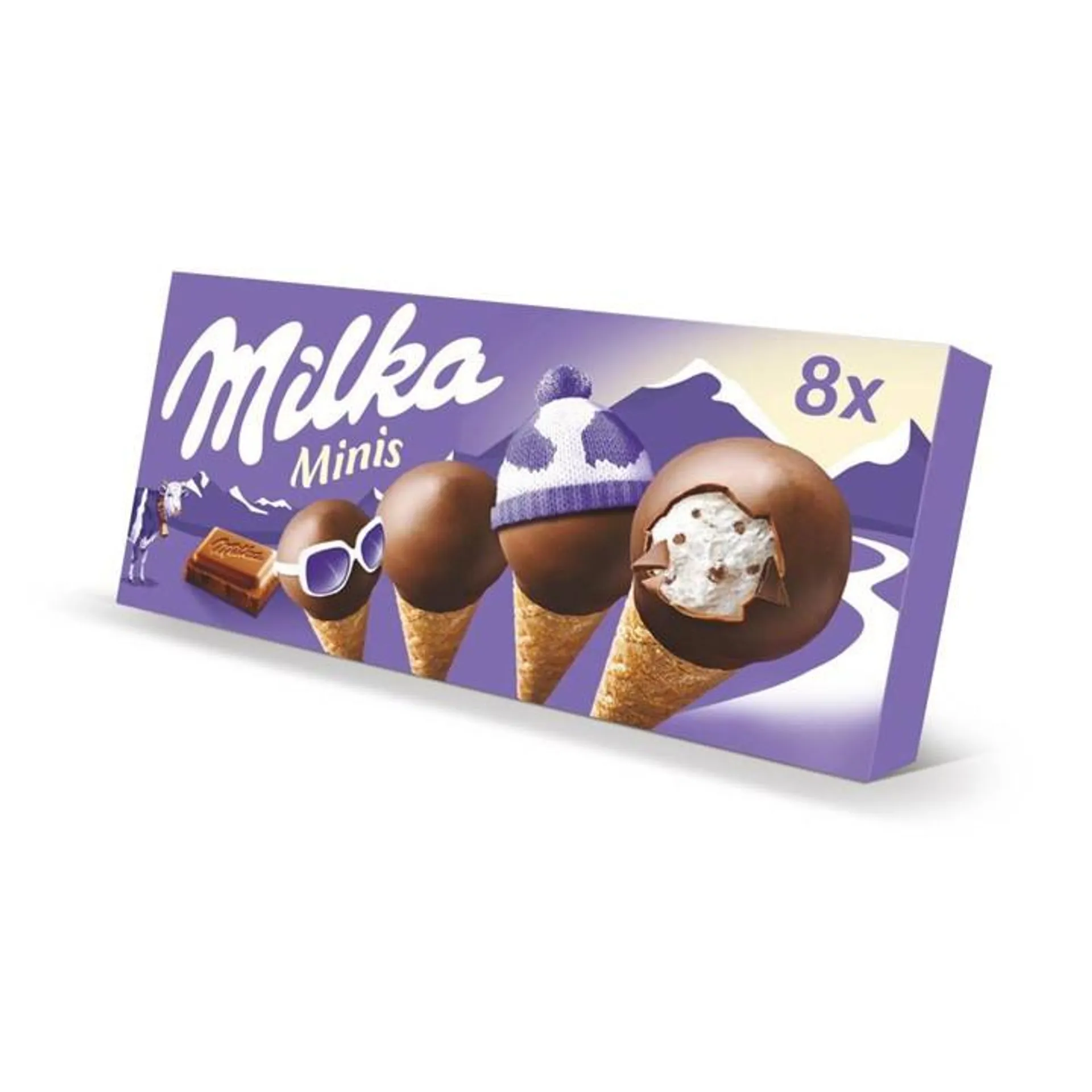 Mini conos Milka