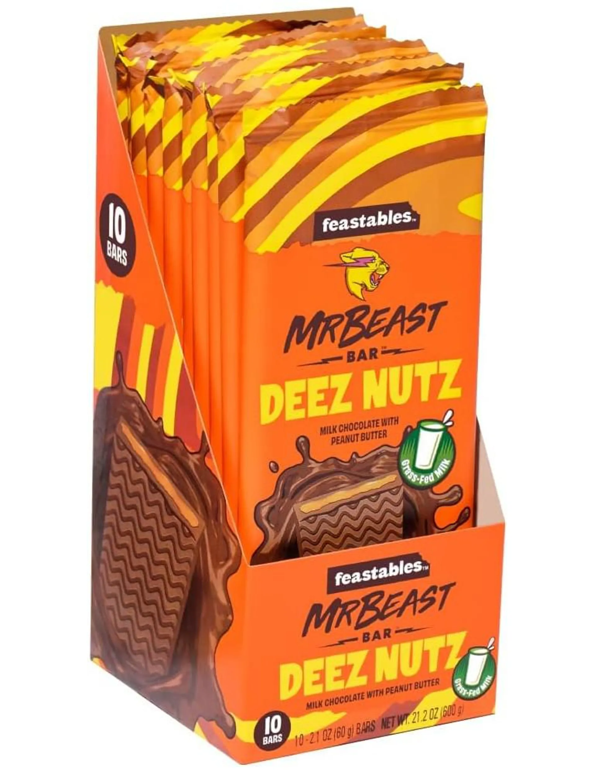 Deez Nutz Chocolate Bar 60 gr. Mr Beast Feastables