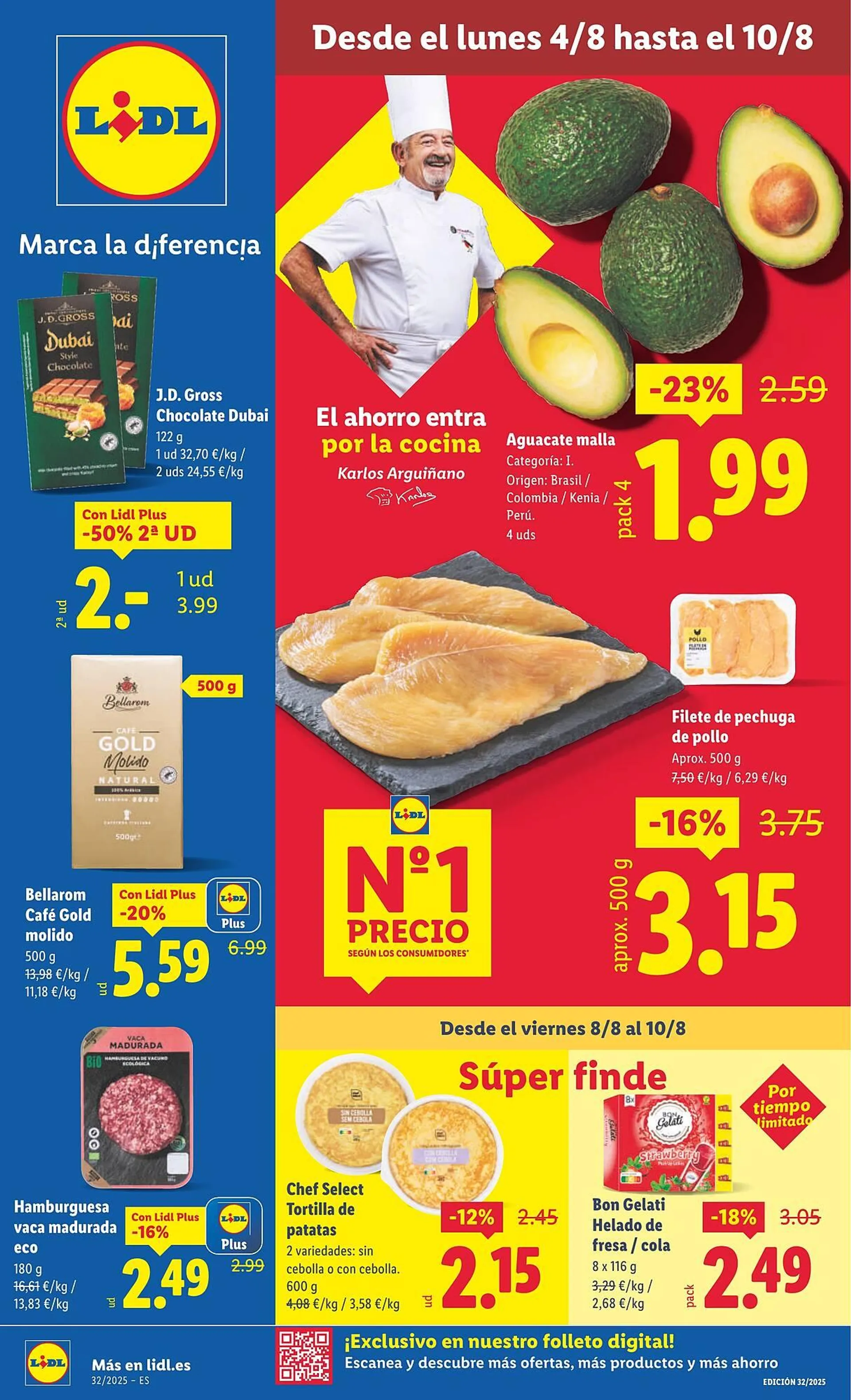 Catálogo de Folleto Lidl 4 de agosto al 10 de agosto 2025 - Página 1
