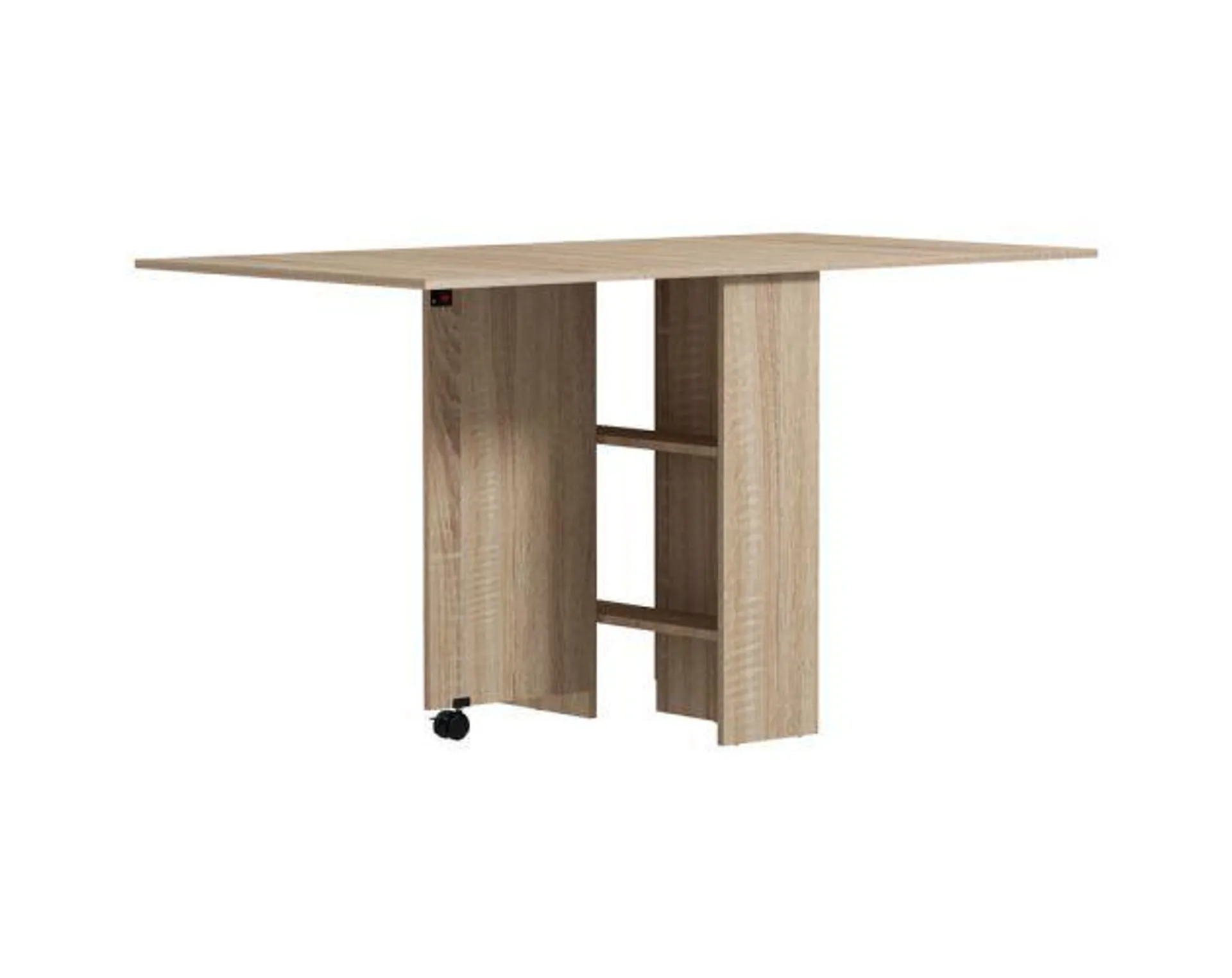 Mesa plegable cocina 75x140x74 cm melamina de madera color marrón Homcom