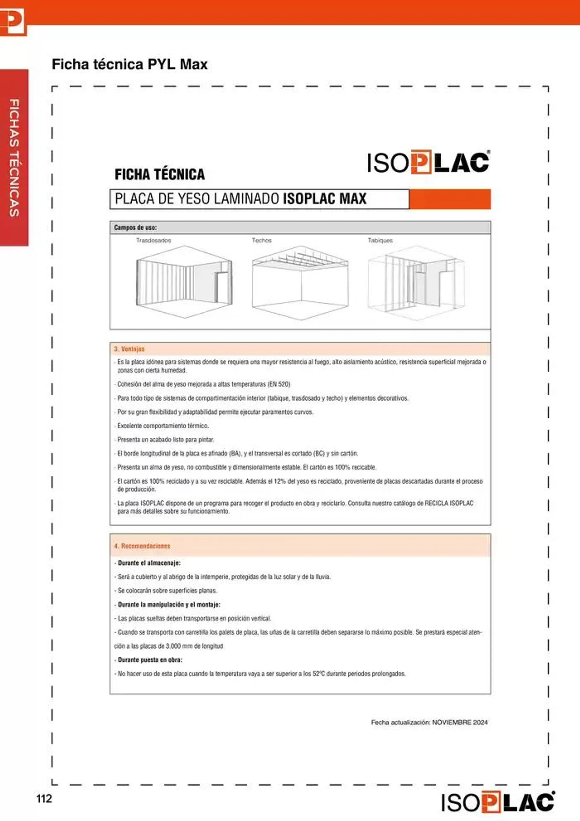 Catálogo de Manual Técnico Isoplac 15 de noviembre al 30 de noviembre 2024 - Página 112