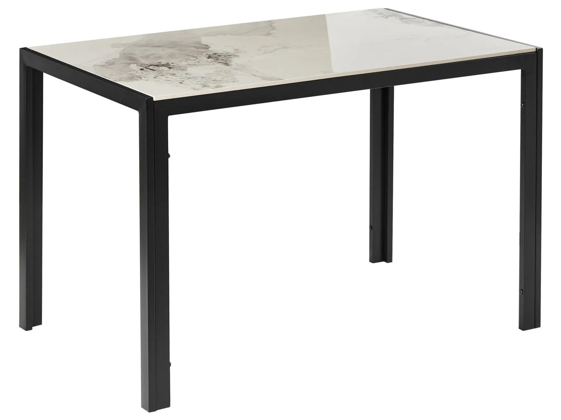 Mesa de comedor CLARENCE Mármol blanco 120 cm 70 cm Cerámica