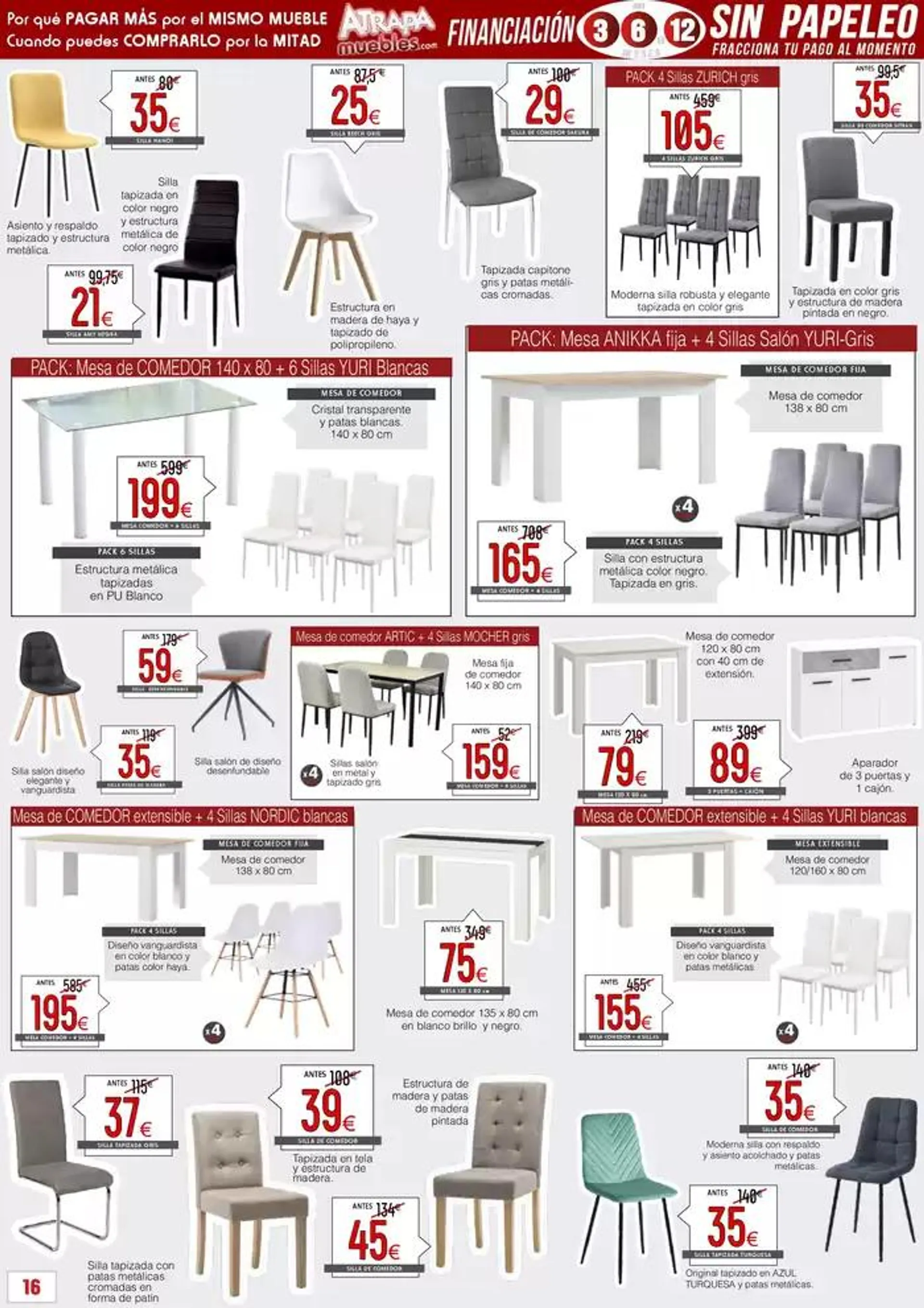 Catálogo de Atrapamuebles. Tu tienda de muebles ONLINE. 26 de abril al 31 de mayo 2025 - Página 16