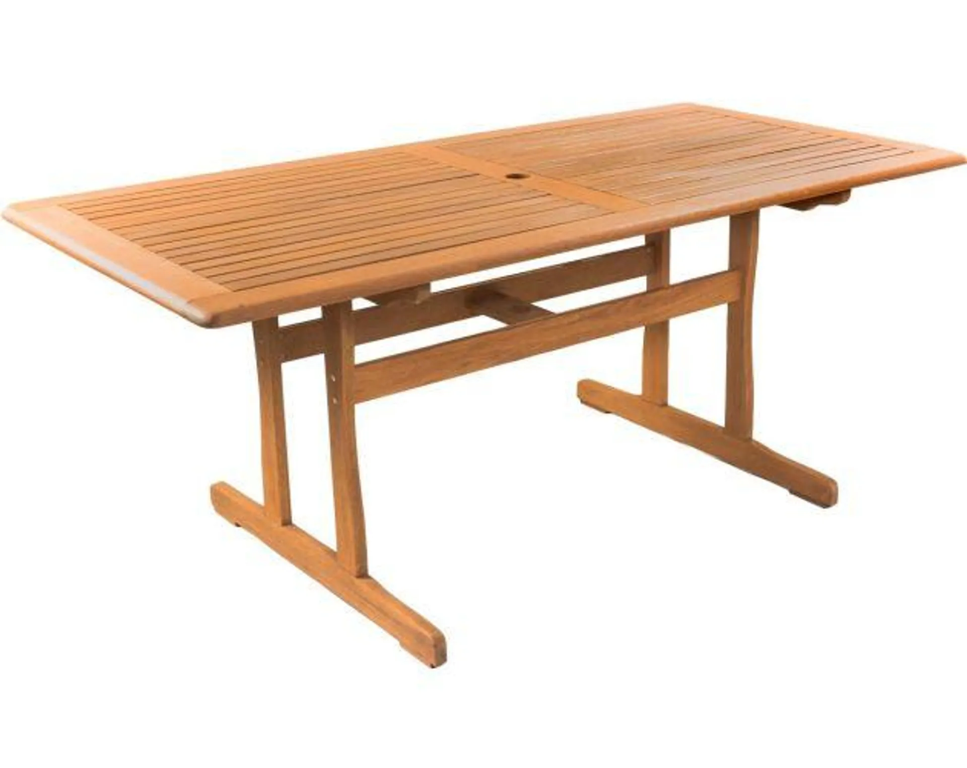 Mesa de jardín "osaka" - 180 x 90 cm - madera natural