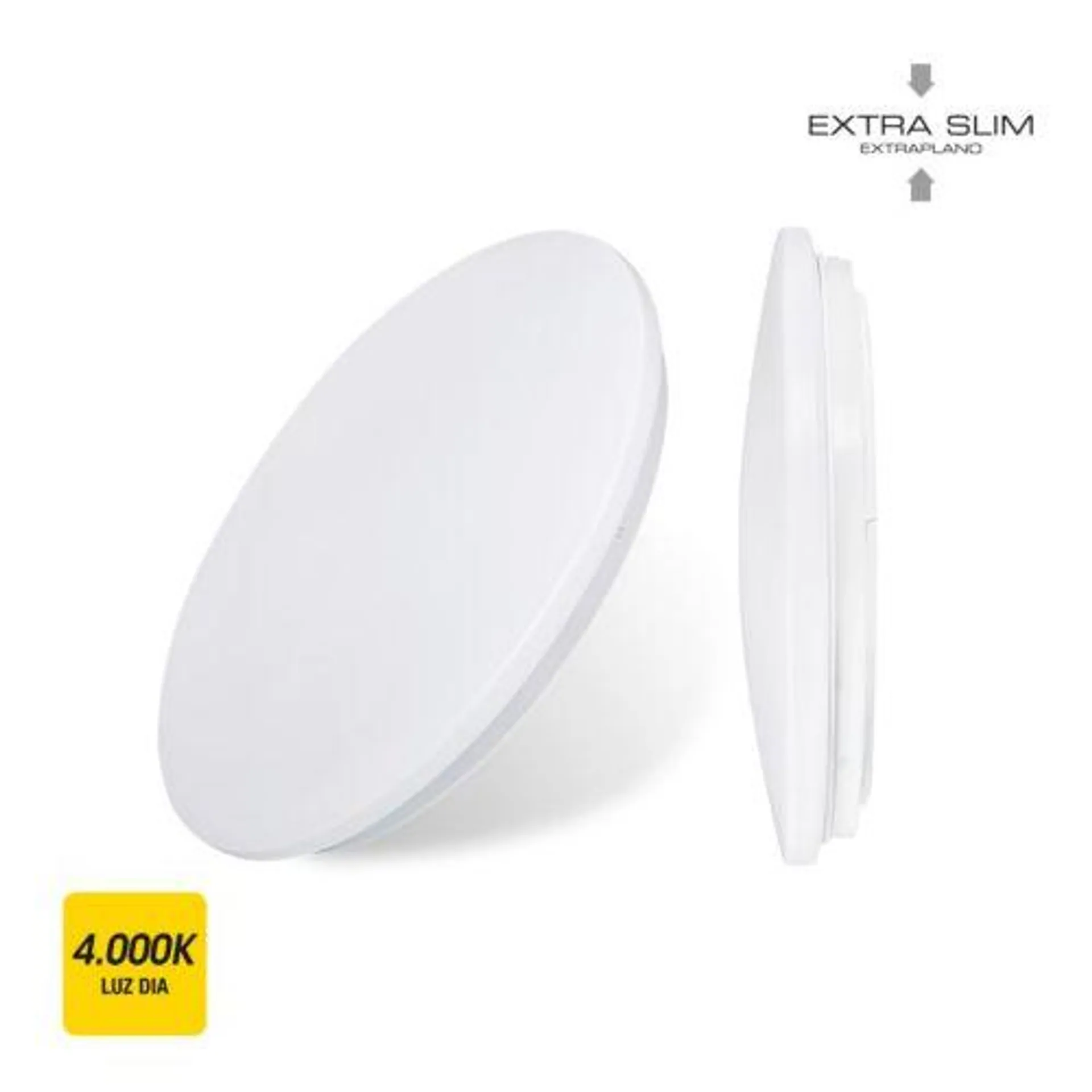 Plafon iluminacion blanco circular superficie 12w 840lm 4000k 26,5x5,7cm plastico edm