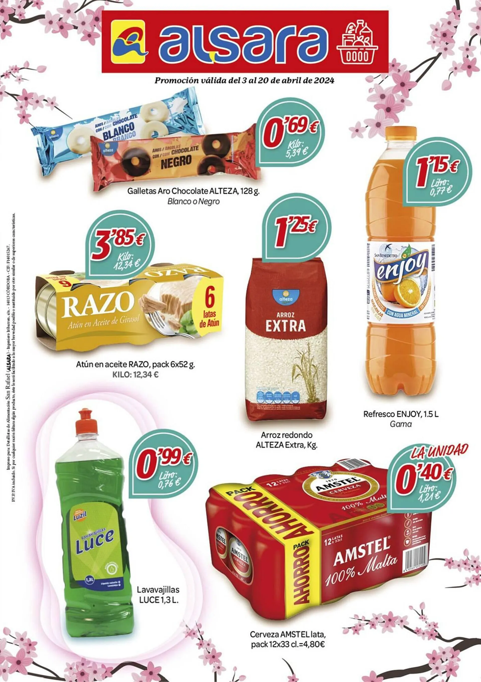 Catálogo de Folleto Alsara Supermercados 3 de abril al 20 de abril 2024 - Página 1