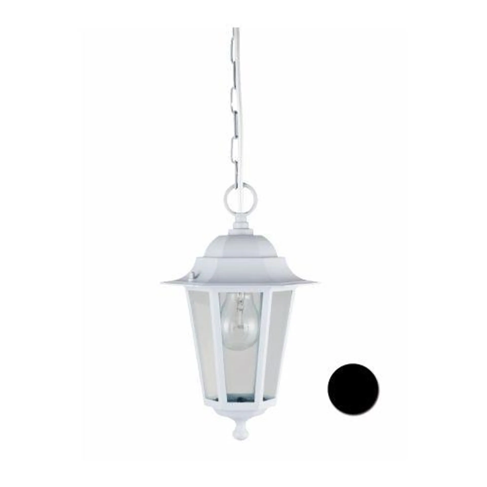 Farol jardin colgar e27 60w metal blanco orlando simon brico