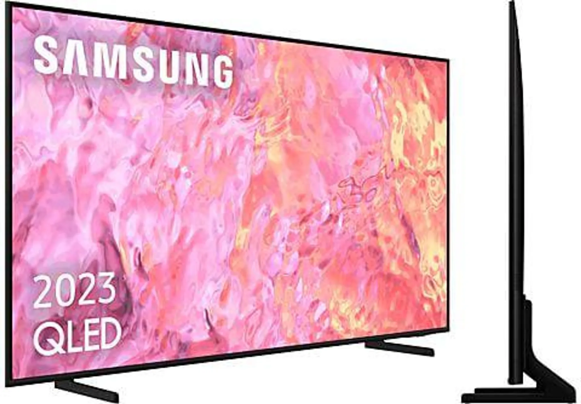 TV QLED 55" - Samsung TQ55Q64CAUXXC, UHD 4K, Quantum Processor Lite 4K, Smart TV, DVB-T2 (H.265), Negro