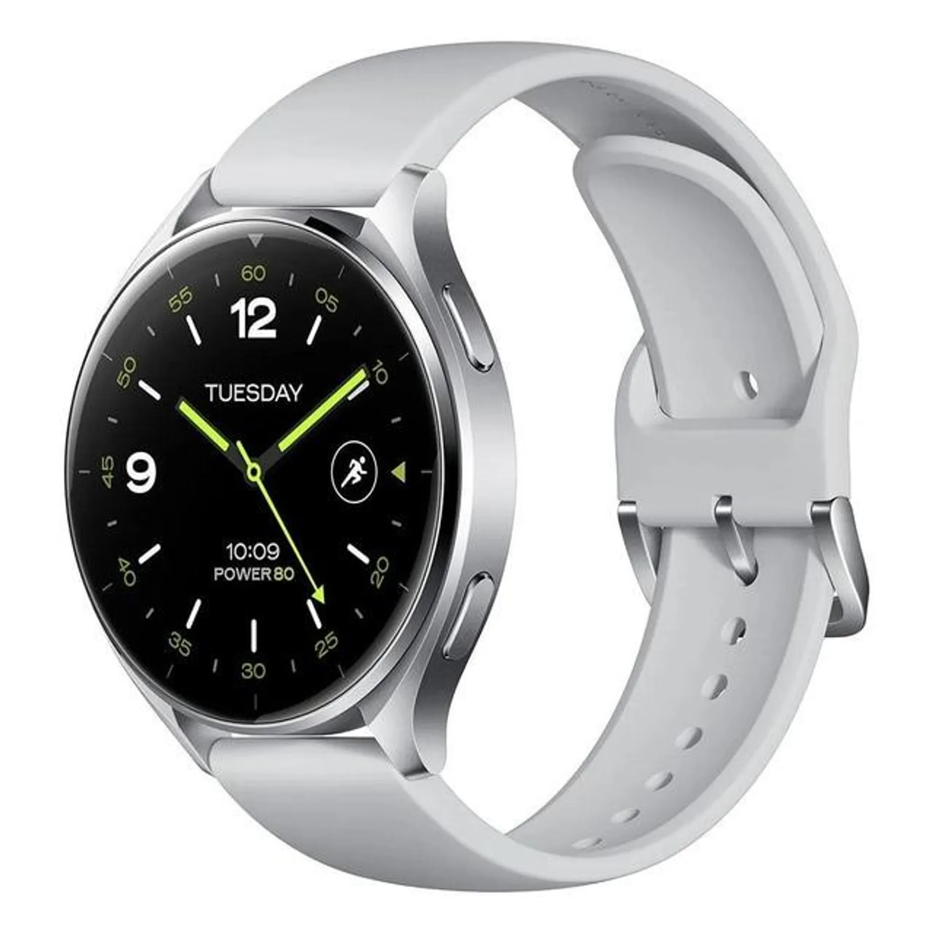 Xiaomi Watch 2 Caja plata y correa gris claro Smartwatch