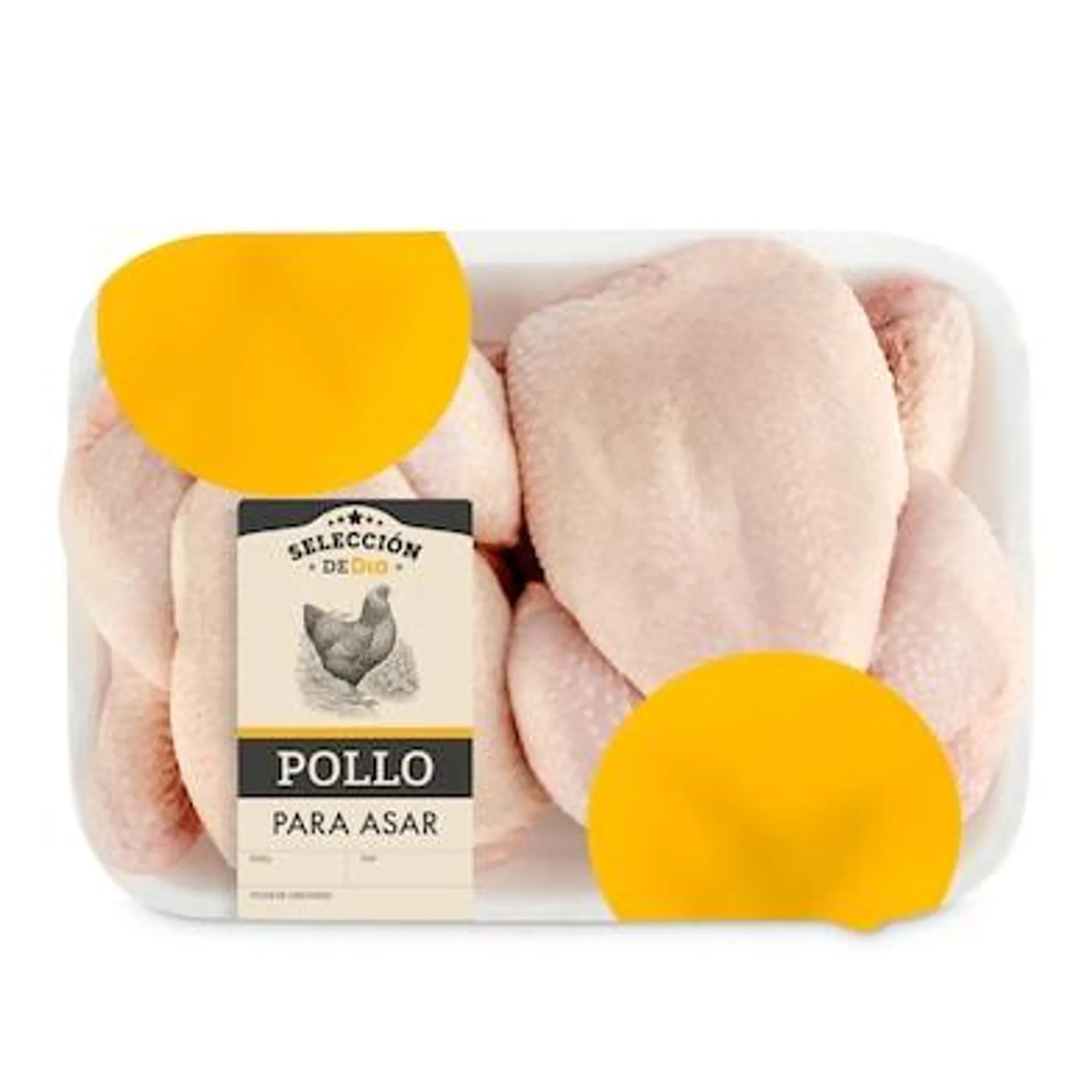 Pollo entero para asar Selección de Dia bandeja 2 Kg