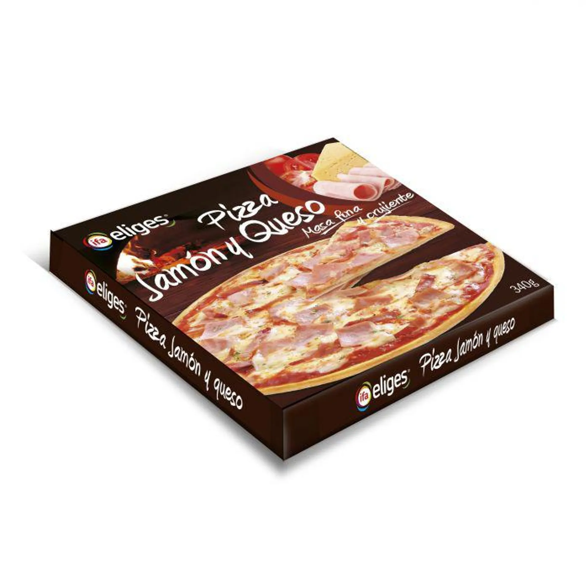 Pizza jamon y queso ifa eliges 340g