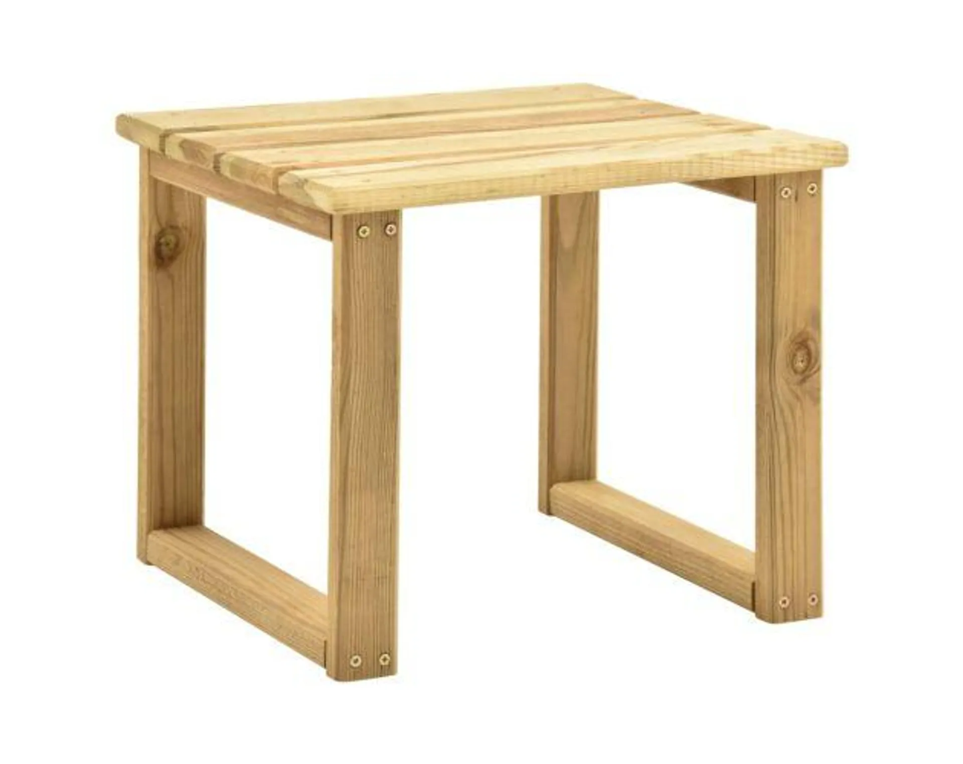 vidaXL mesa de tumbona madera de pino impregnada 30x30x26 cm