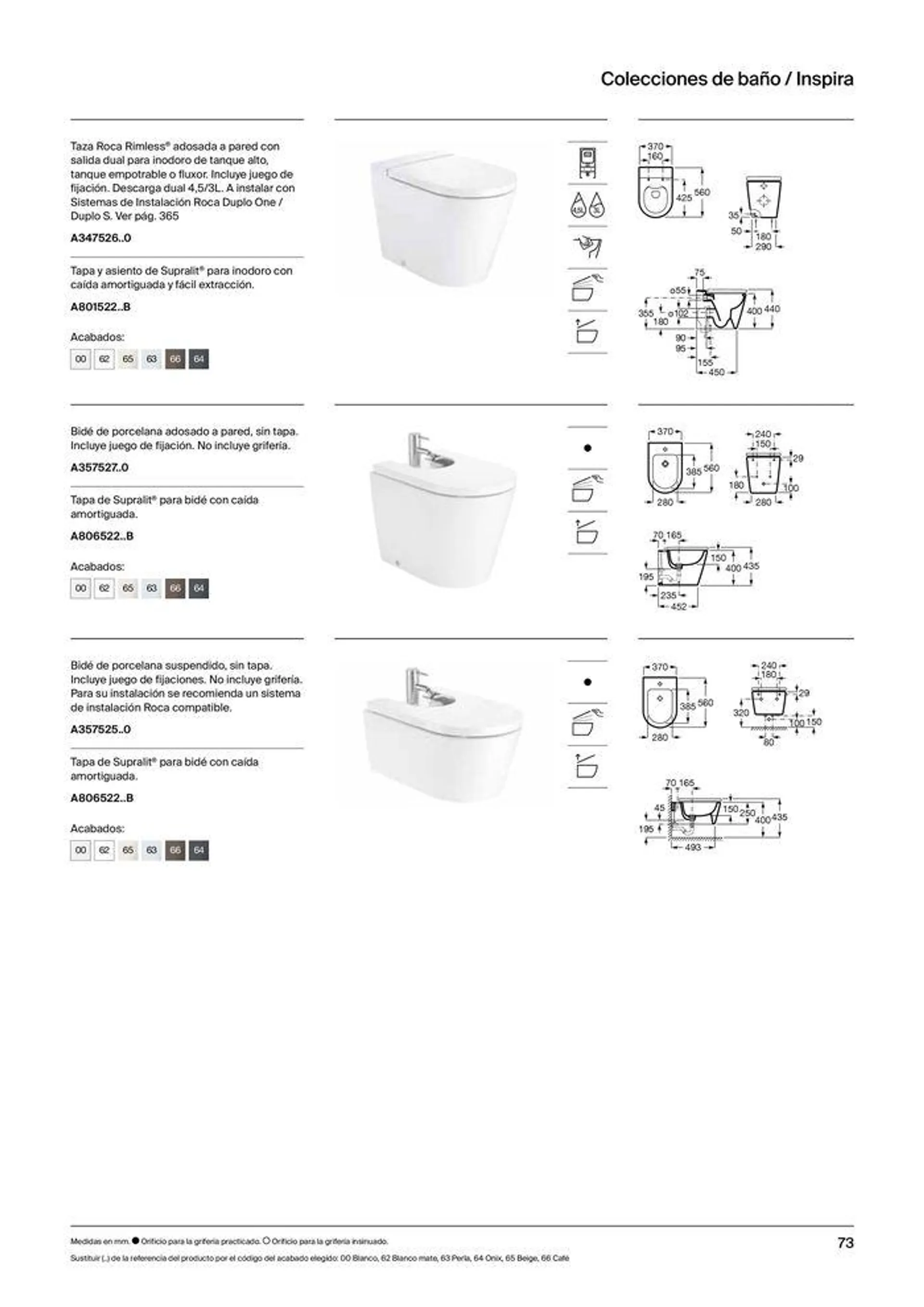 Catálogo de Colecciones de Baño, Muebles y Accesorios 19 de septiembre al 31 de diciembre 2024 - Página 75