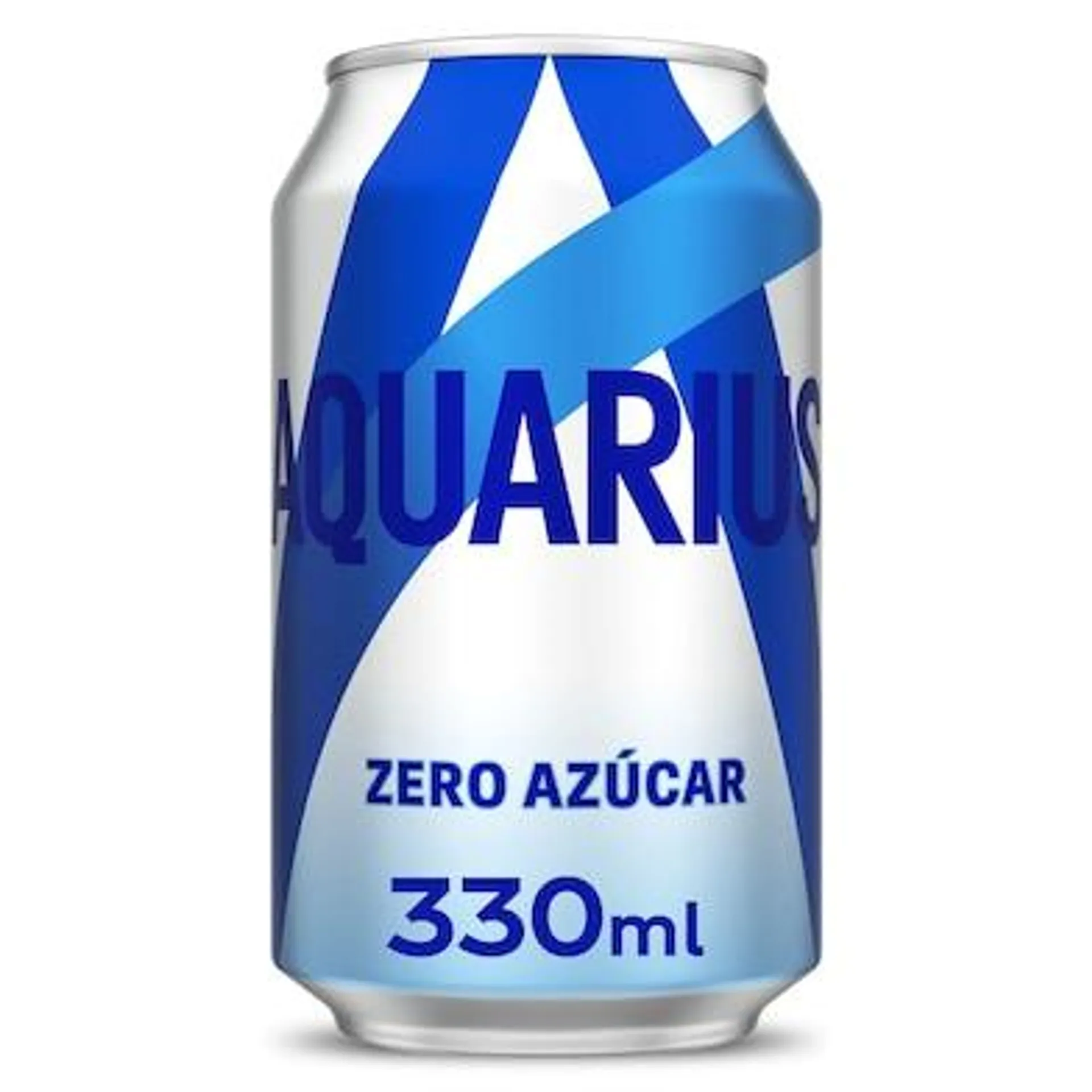 Bebida refrescante de limón zero azúcar Aquarius lata 330 ml