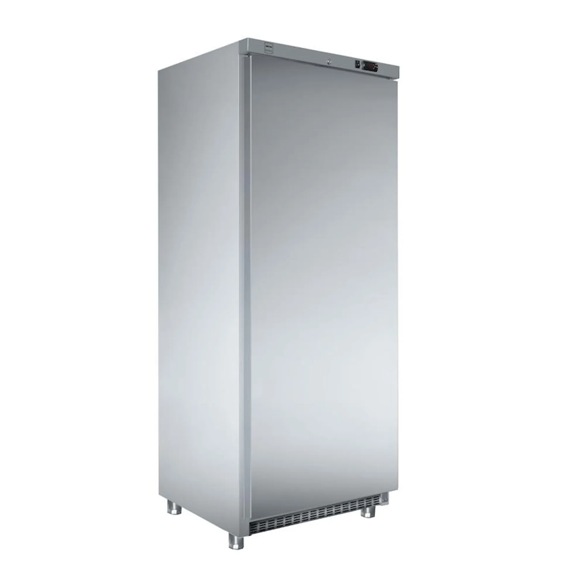 METRO Professional Koelkast GRE4600S, Roestvrij staal/ ABS, 78 x 74 x 192,5 cm, 480 L, statische ventilatorkoeling, 138 W, met slot, zilver