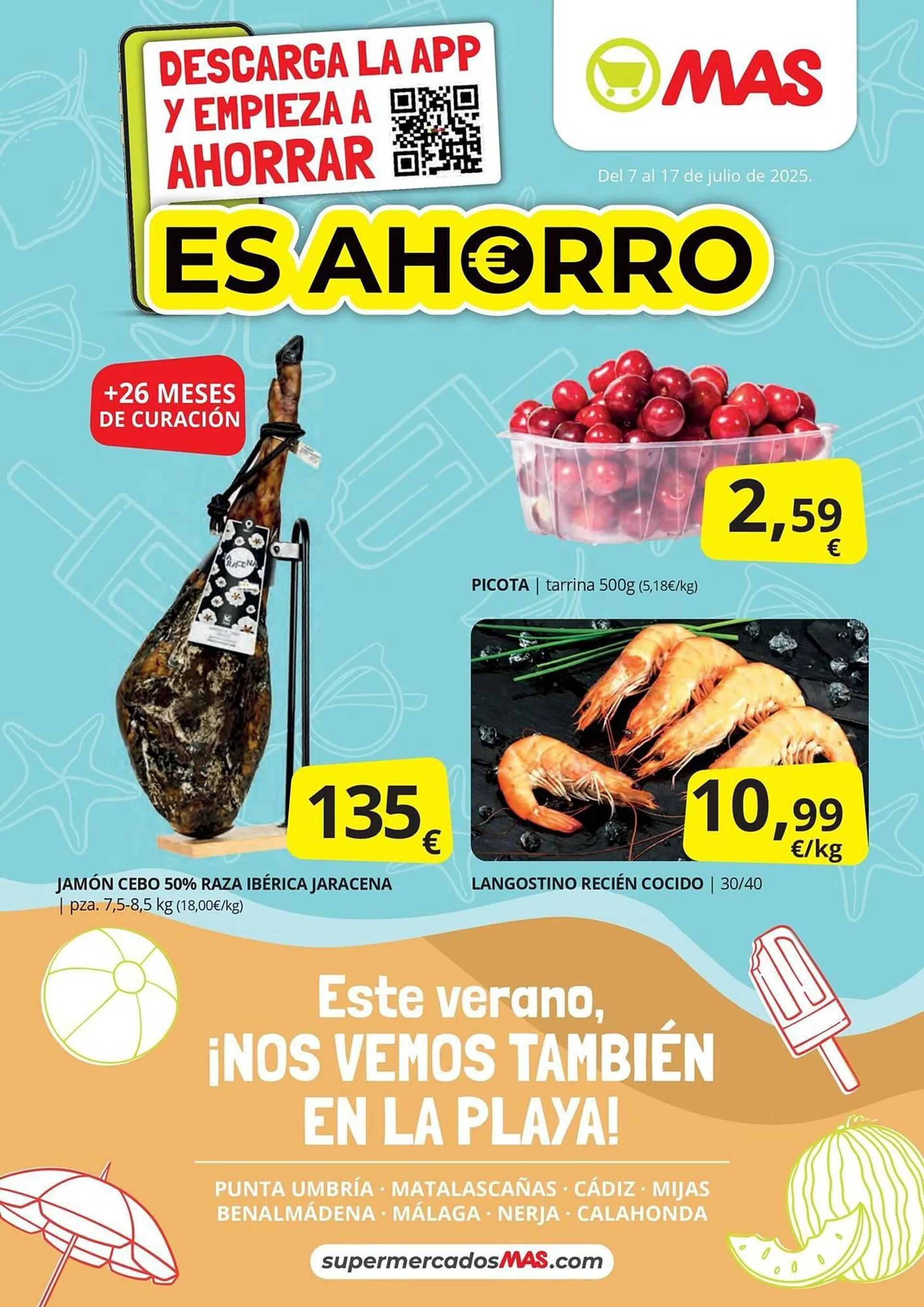 Catálogo de Folleto Supermercados MAS 8 de julio al 17 de julio 2025 - Página 1