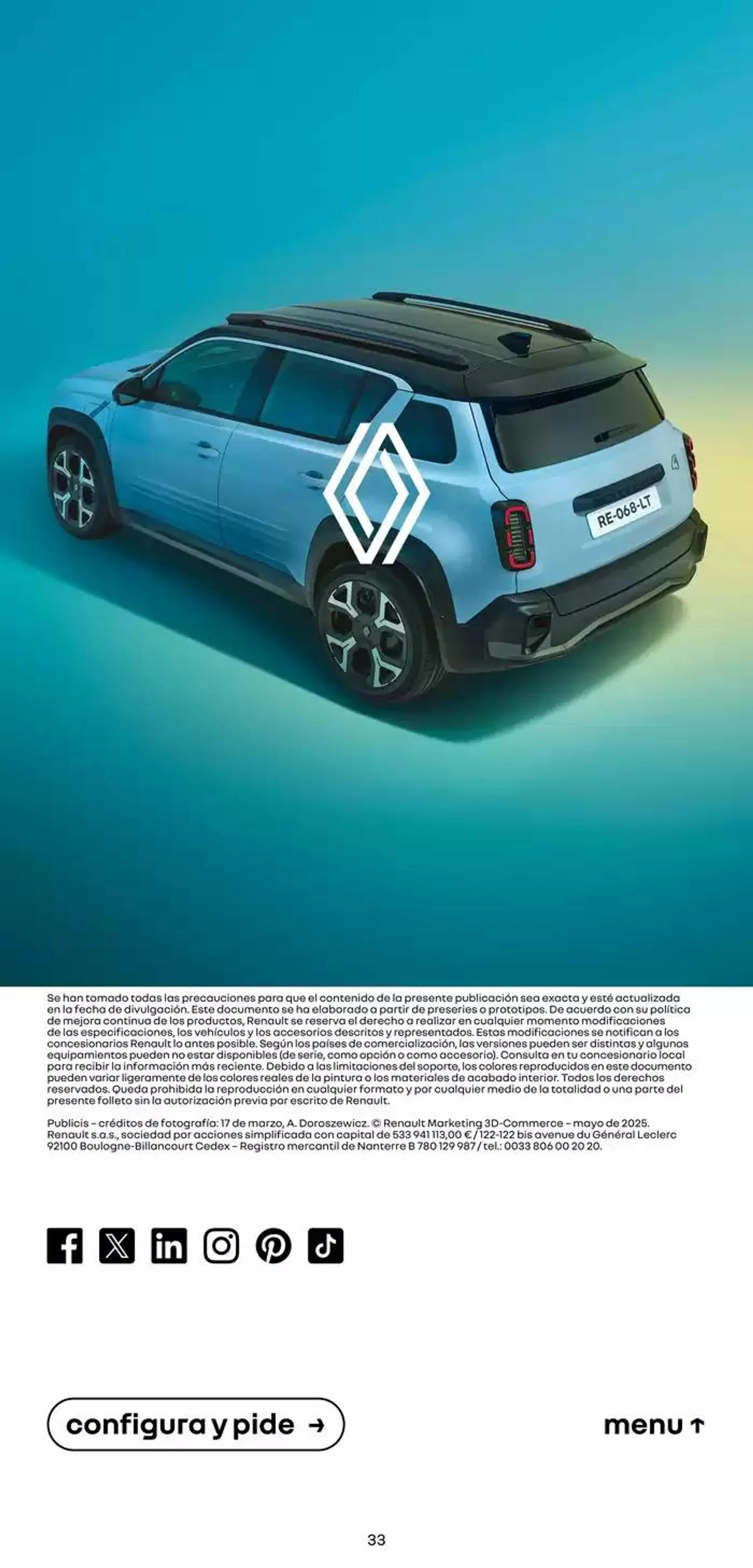 Catálogo de Renault 4 E-Tech Eléctrico 15 de mayo al 15 de mayo 2026 - Página 33