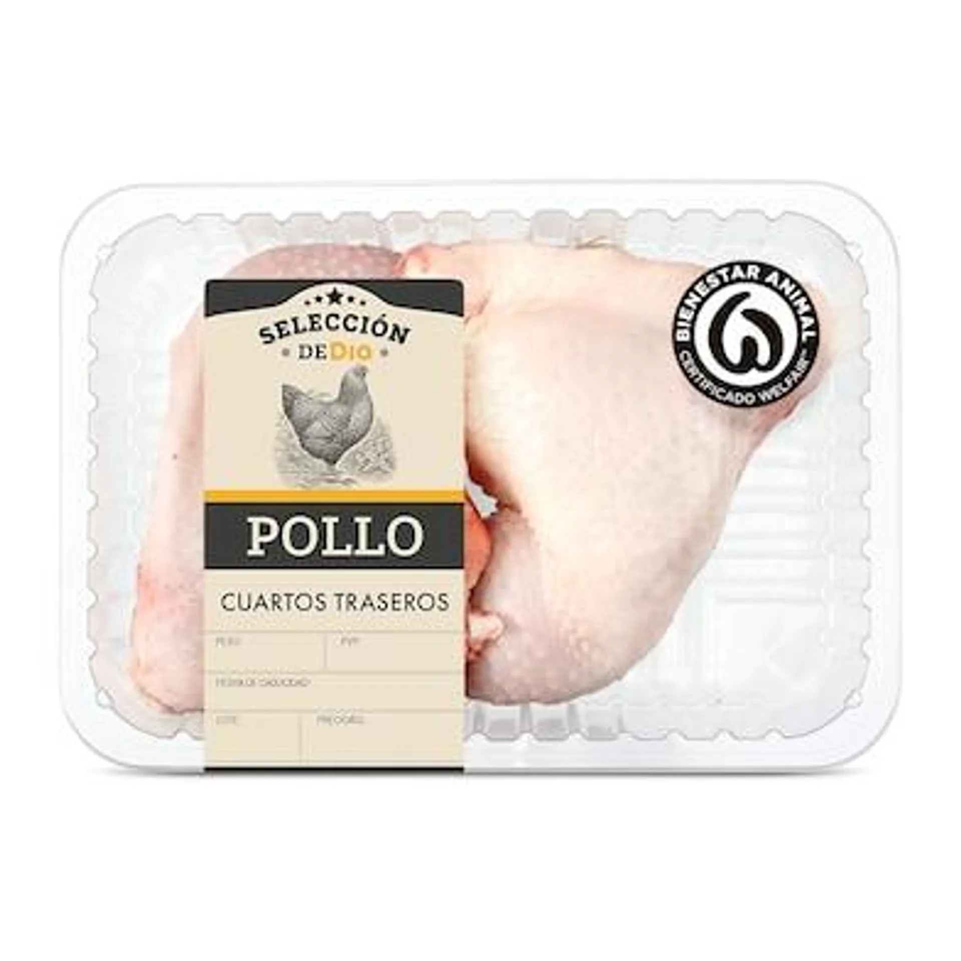 Cuartos traseros de pollo Selección de Dia bandeja 650 g aprox.