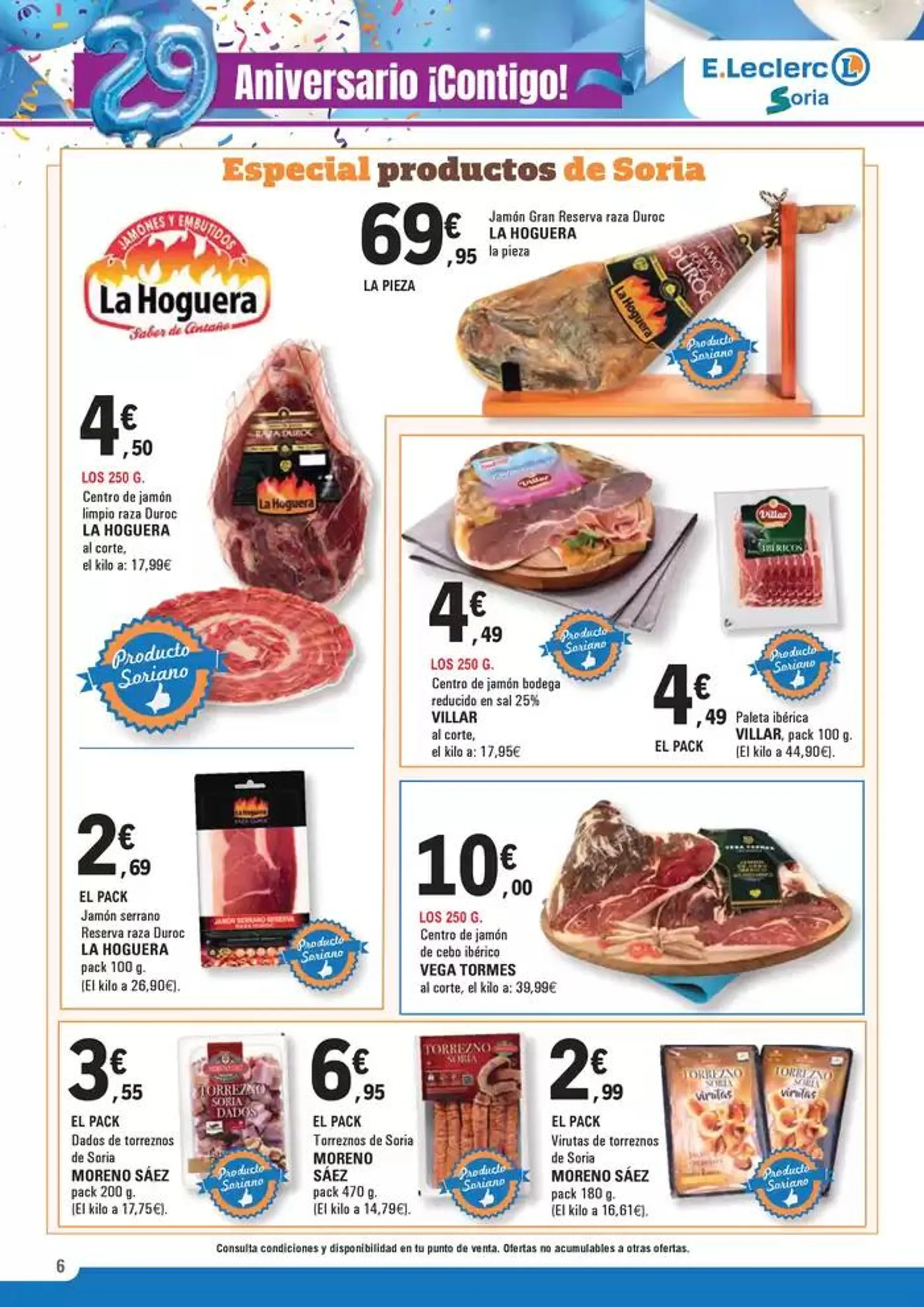 Catálogo de 29º Aniversario – Parte II E.Leclerc Soria 21 de mayo al 31 de mayo 2025 - Página 6