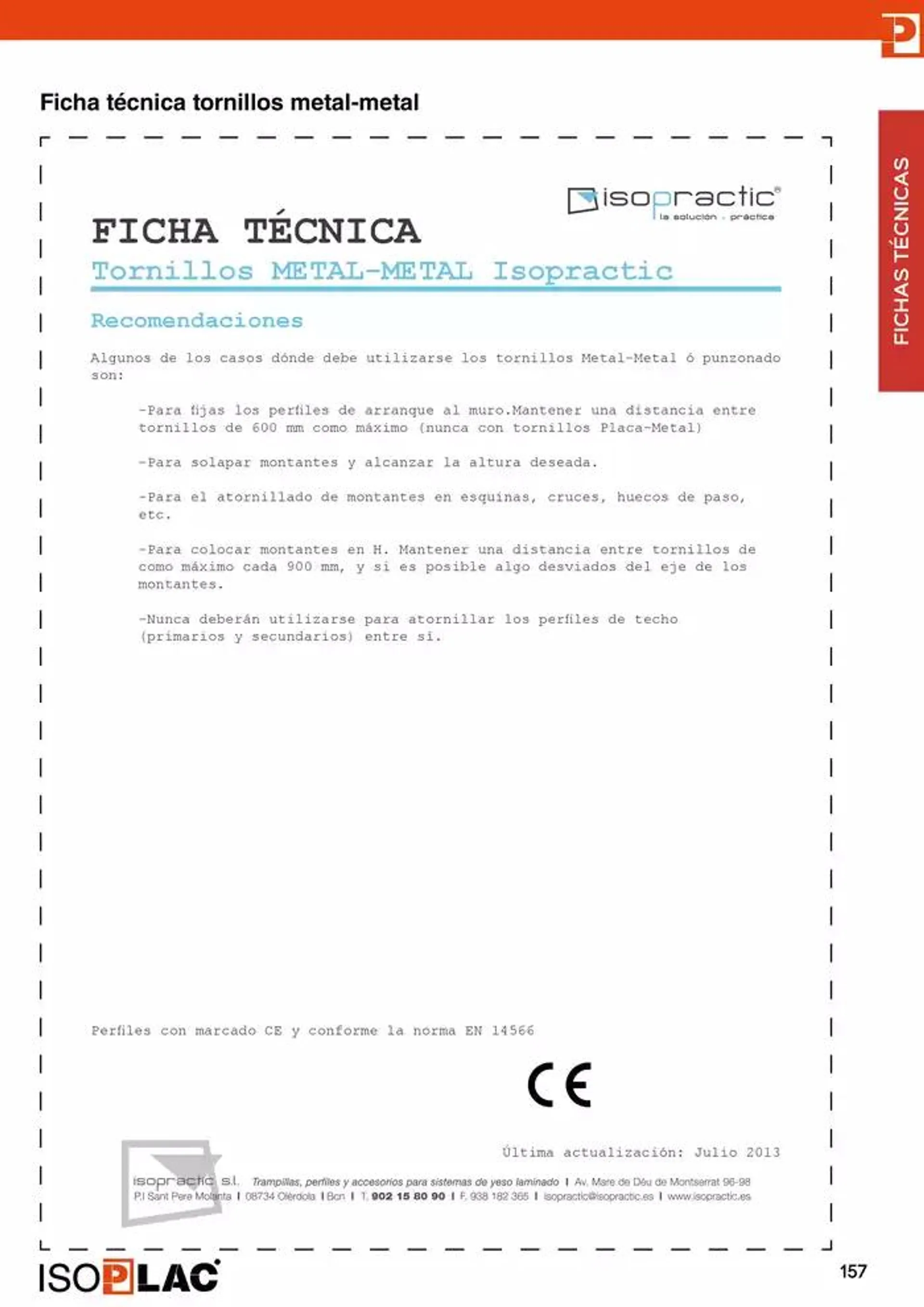 Catálogo de Manual Técnico Isoplac 15 de noviembre al 30 de noviembre 2024 - Página 157